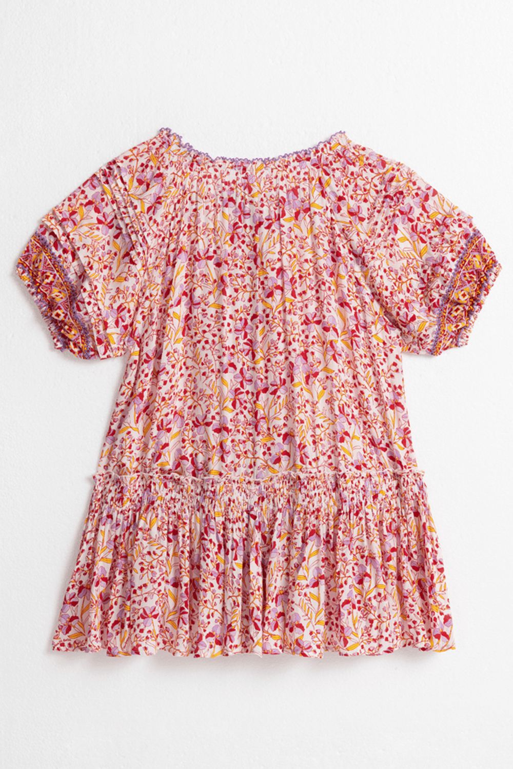 Kids Mini Dress Andrea - Purple Mini Jonquille - Poupette St Barth