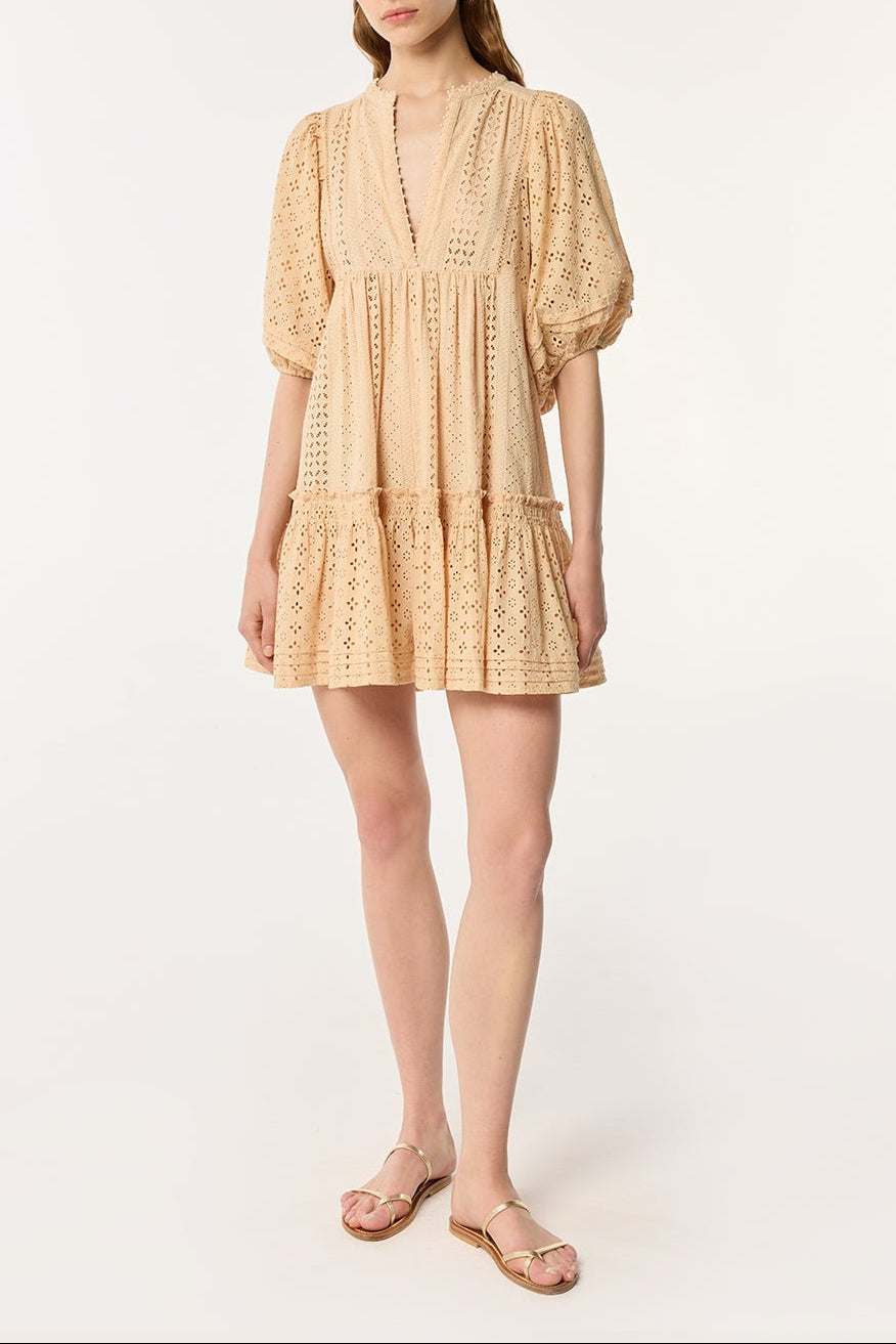 Mini Dress Aria - Cream - Poupette St Barth