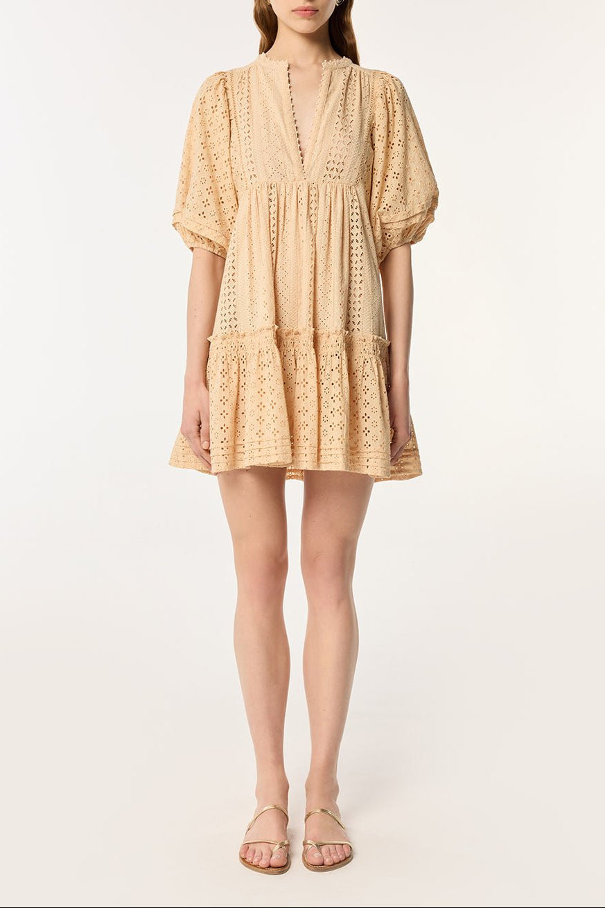 Mini Dress Aria - Cream - Poupette St Barth