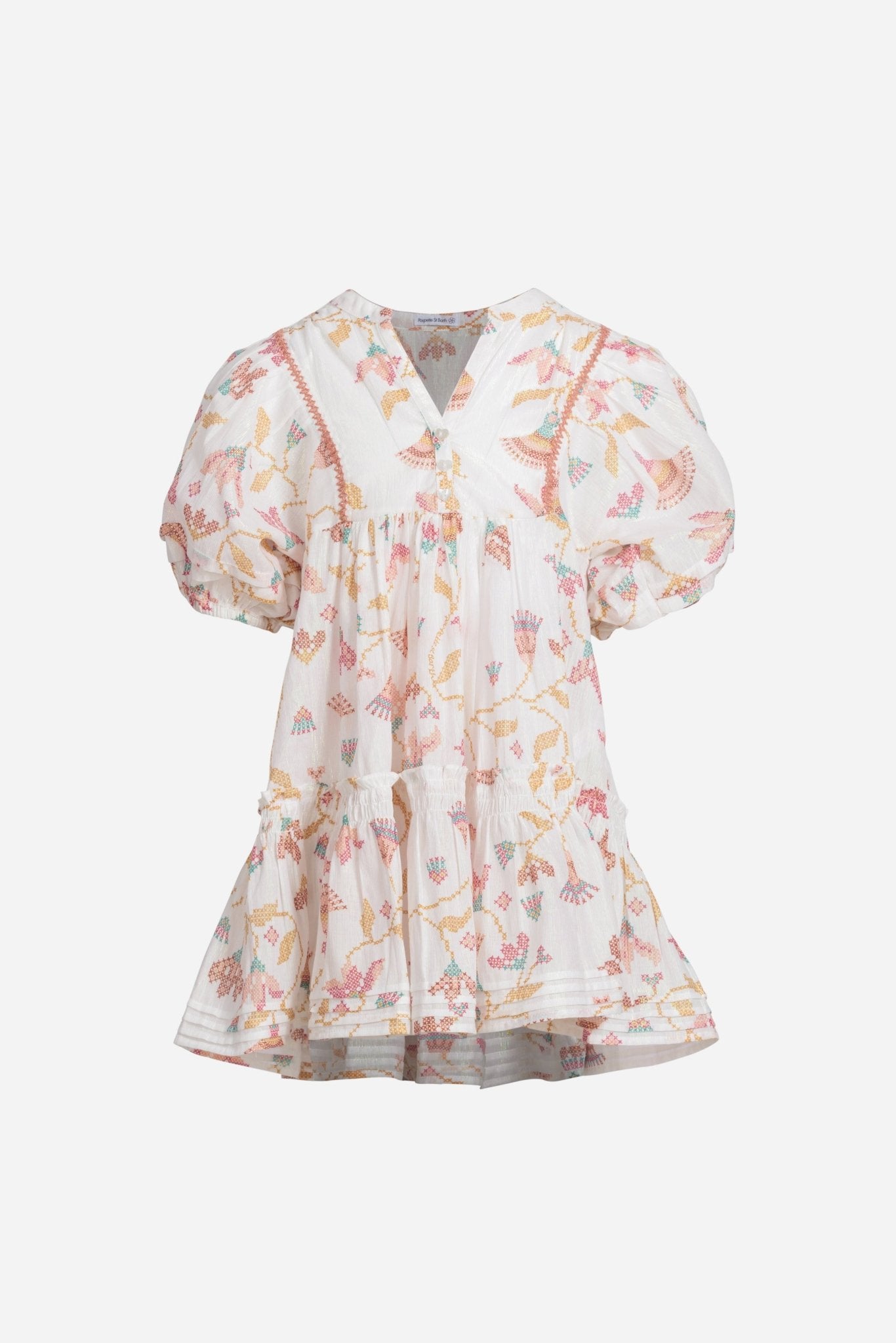 Mini Dress Aria for girls - Pink Ylang Ylang - Poupette St Barth