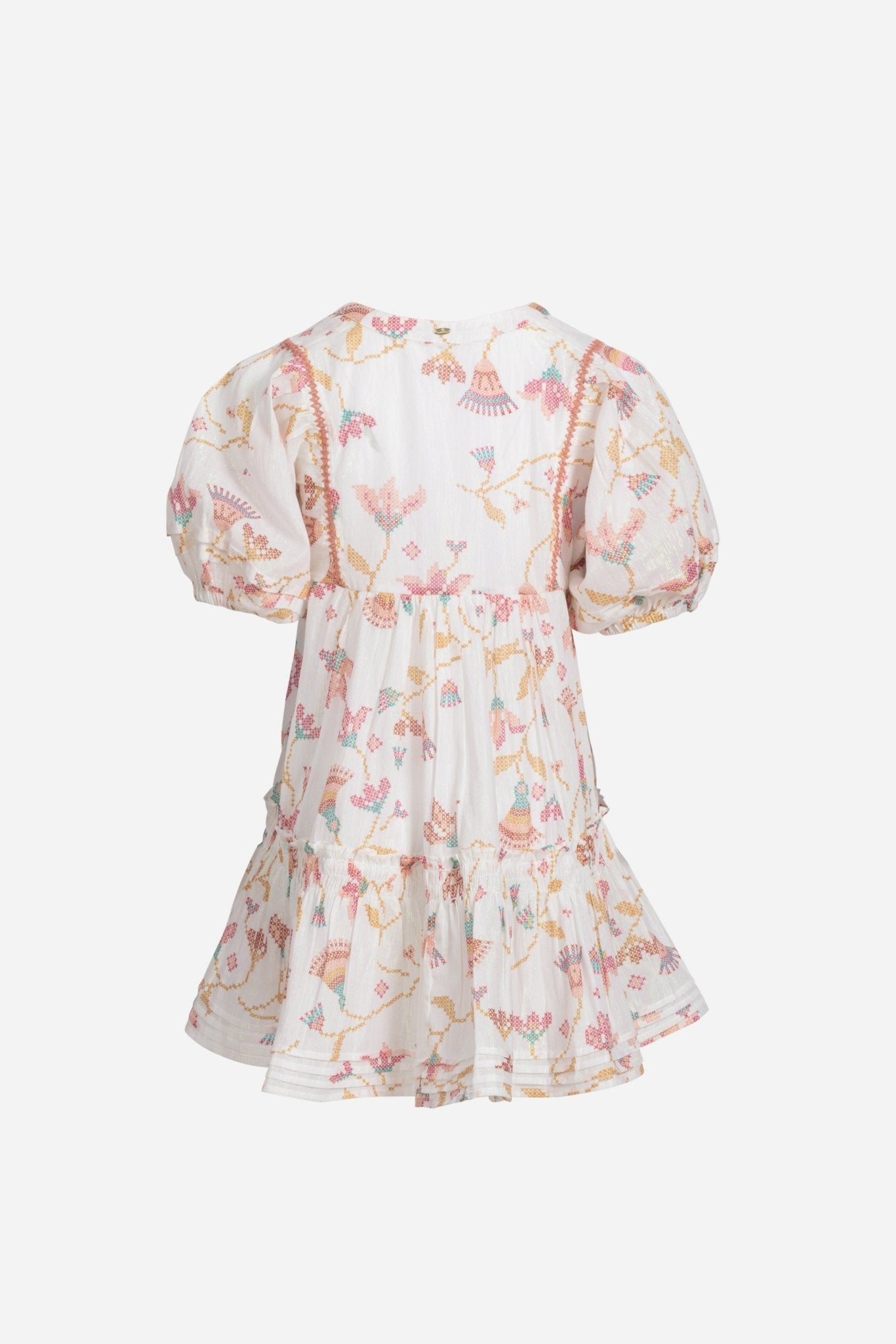 Mini Dress Aria for girls - Pink Ylang Ylang - Poupette St Barth