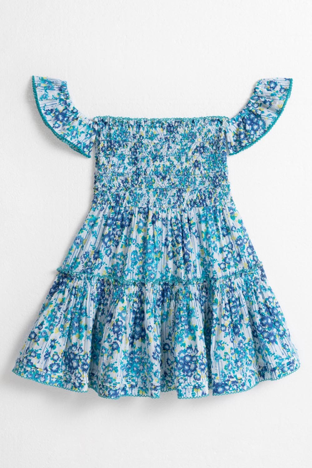 Kids Mini Dress Aurora - Blue Aquarelle - Poupette St Barth