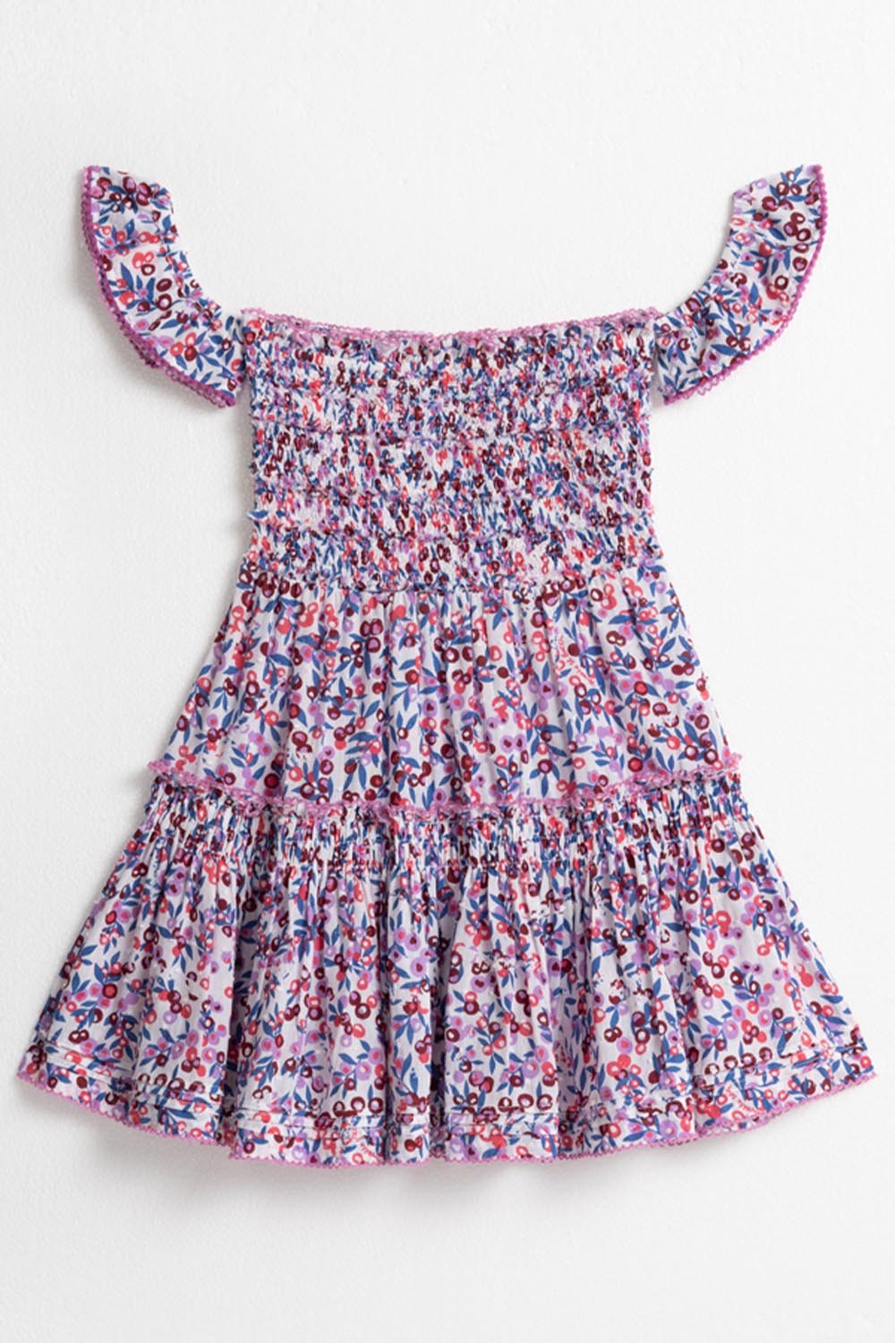 Kids Mini Dress Aurora - Blue Blueberry - Poupette St Barth