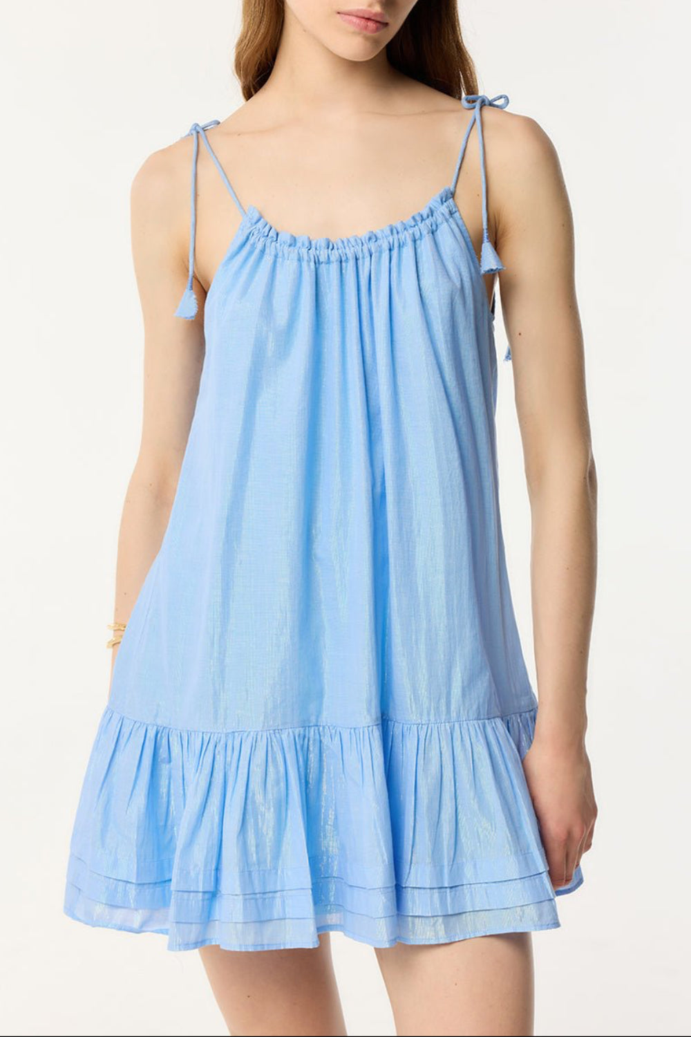 Mini Dress Billie - Light Blue - Poupette St Barth
