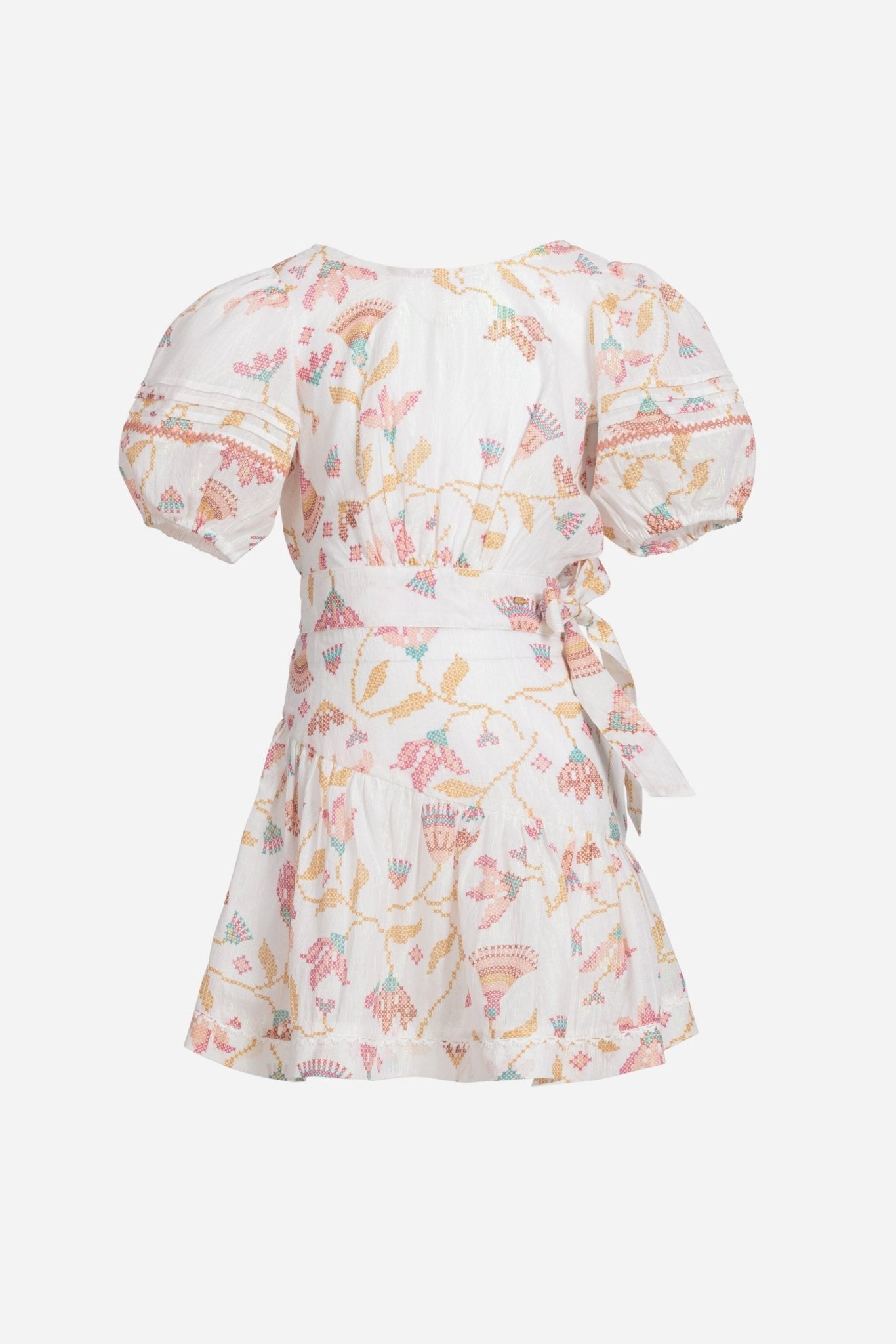 Mini Dress Chantal for girls - Pink Ylang Ylang - Poupette St Barth
