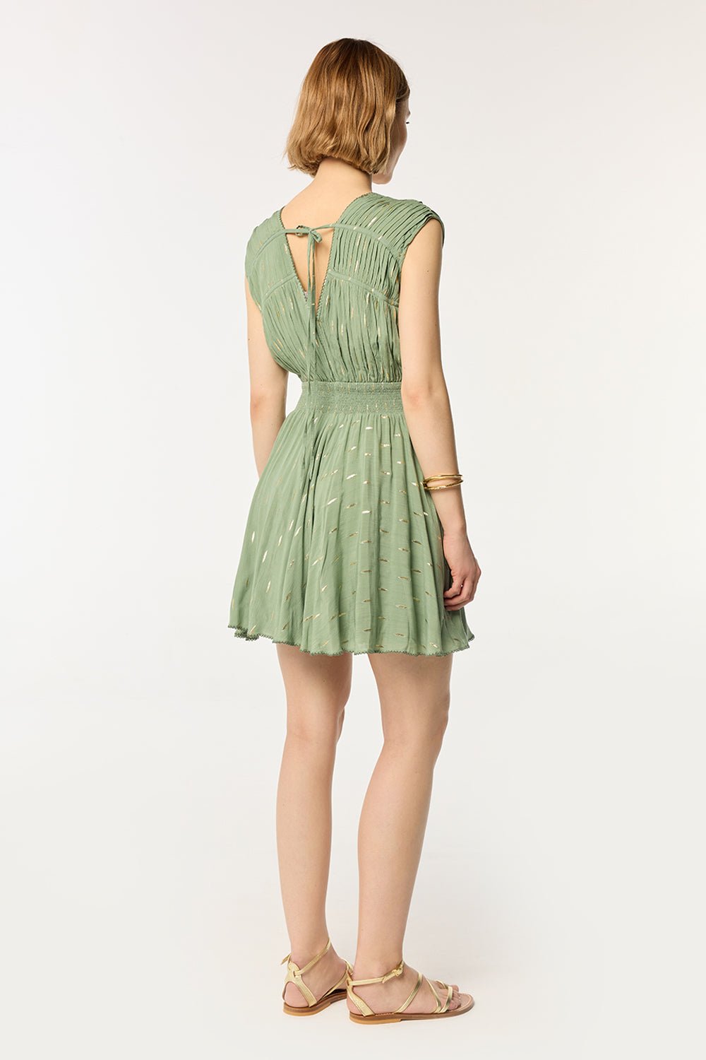 Mini Dress Ciao - Sage - Poupette St Barth