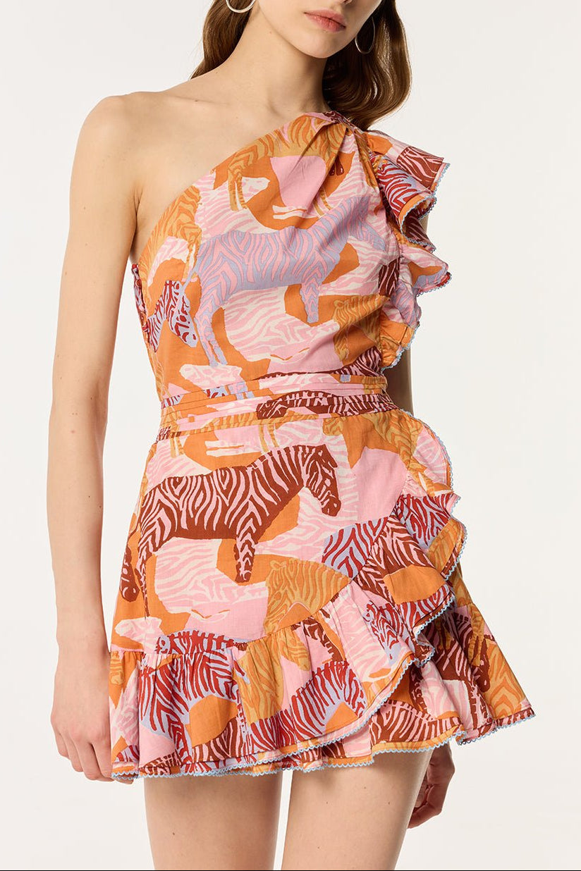 Mini Dress Corinne - Pink Ashanti - Poupette St Barth