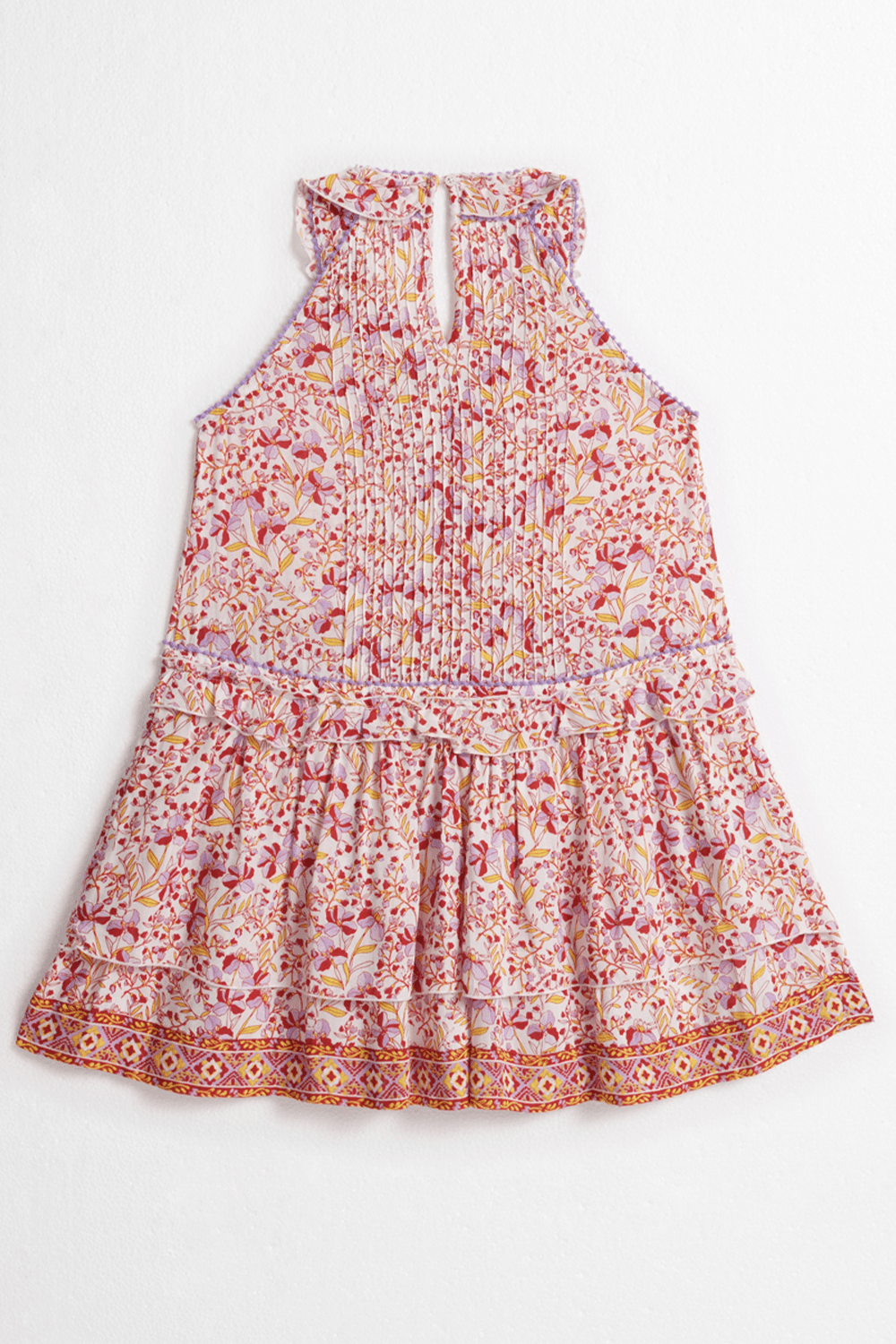 Kids Mini Dress Mae - Purple Mini Jonquille - Poupette St Barth