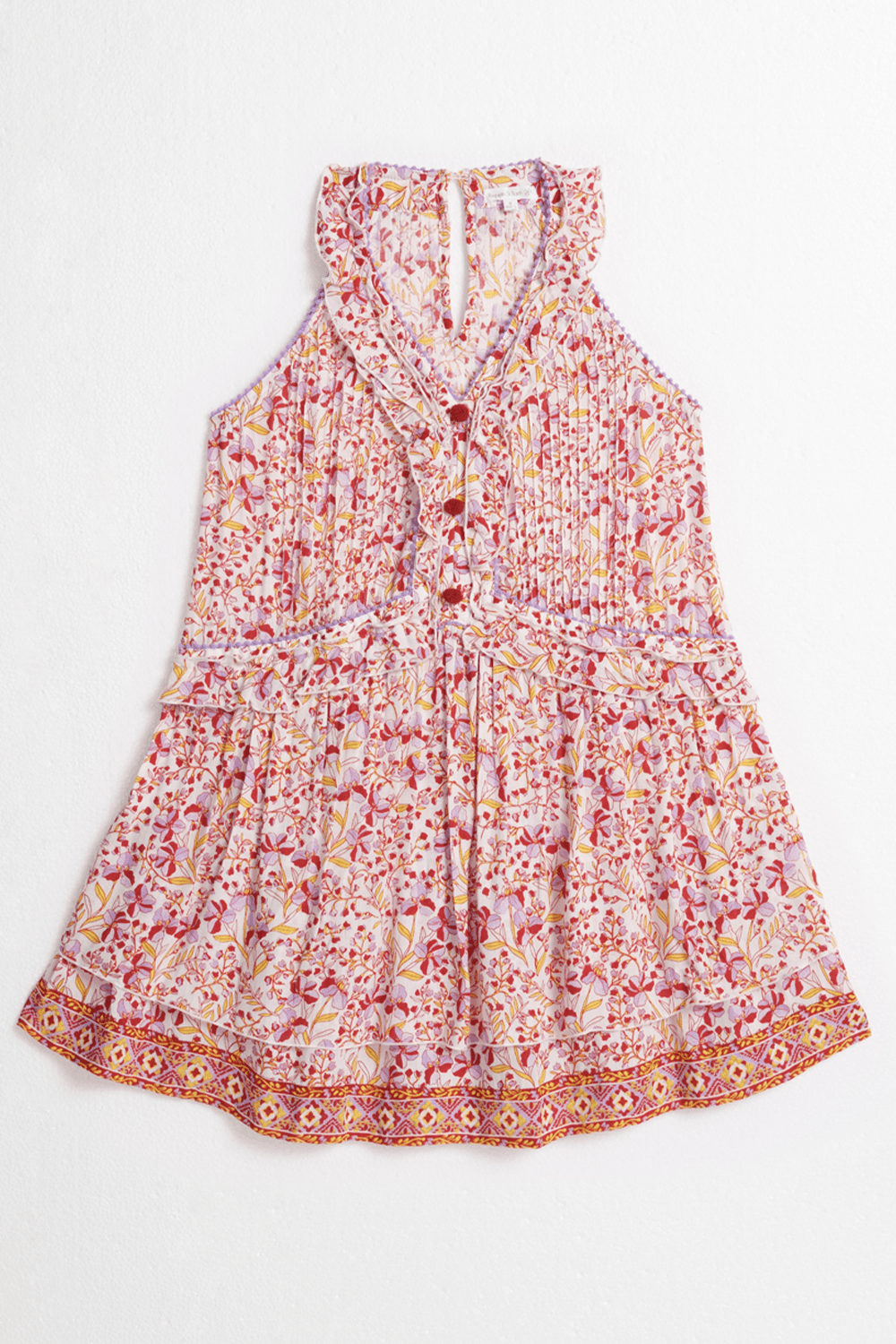 Kids Mini Dress Mae - Purple Mini Jonquille - Poupette St Barth