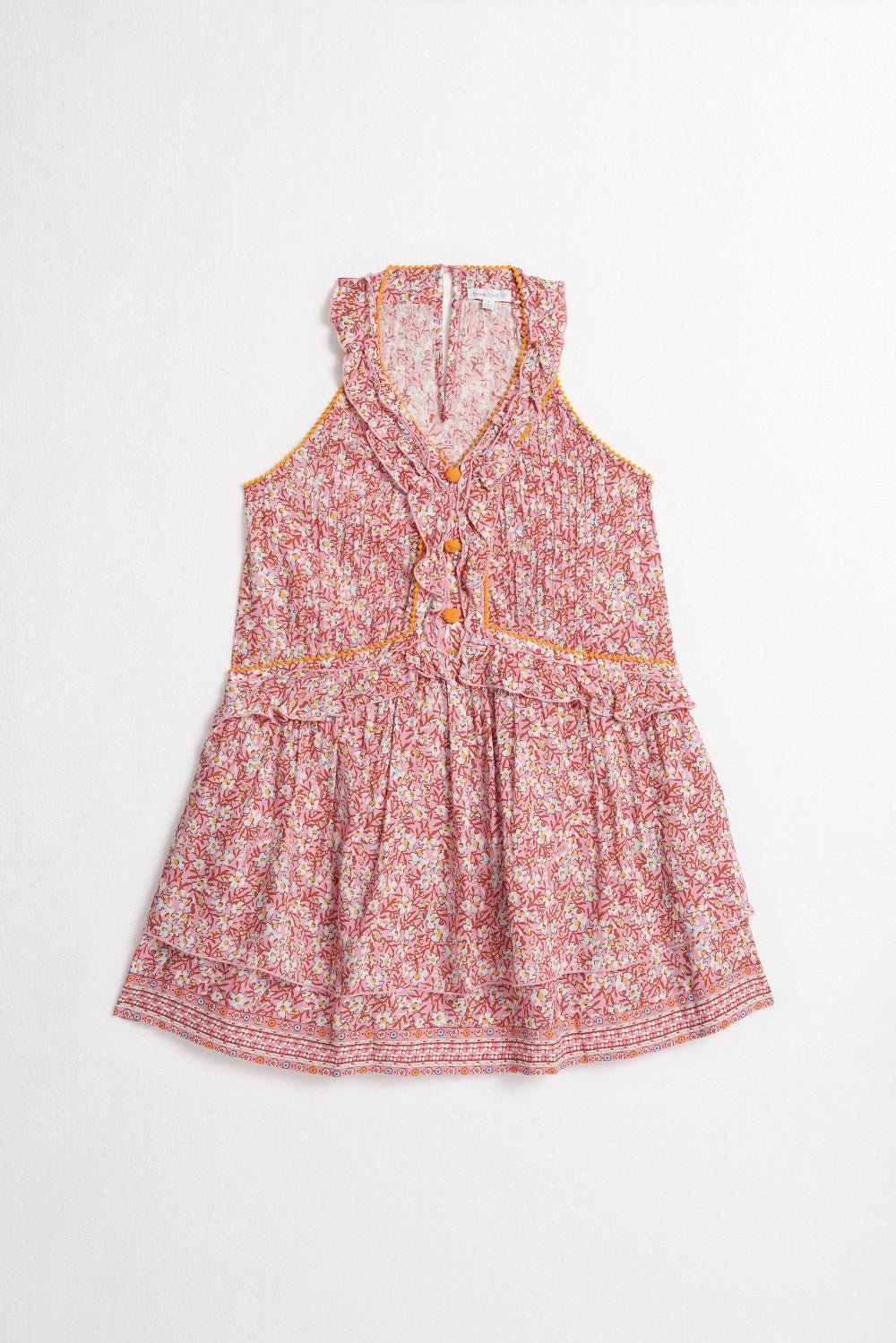 Kids Mini Dress Mae - Light Pink Paquerette - Poupette St Barth