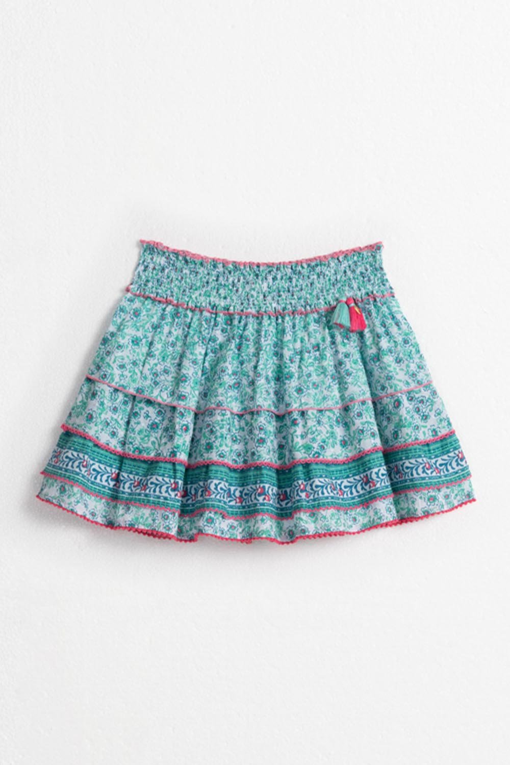 Kids Mini Skirt Ariel - Aqua Anemone - Poupette St Barth
