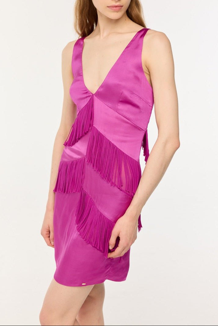 Mini Dress Carmen - Purple - Poupette St Barth