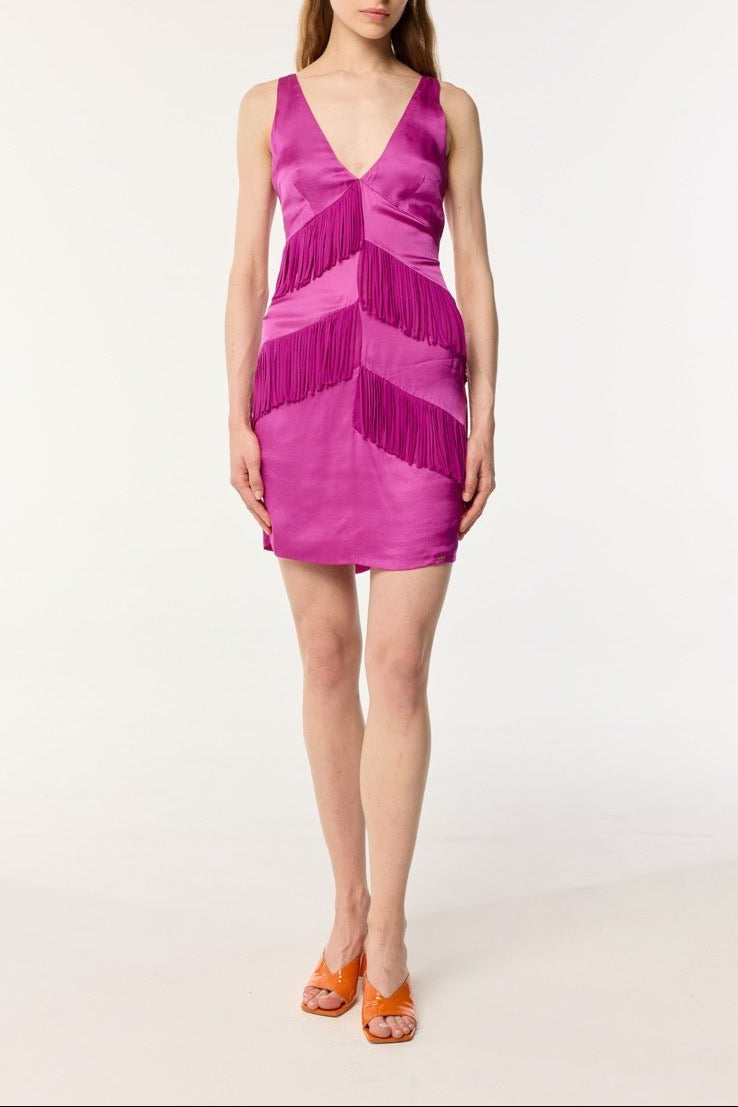 Mini Dress Carmen - Purple - Poupette St Barth