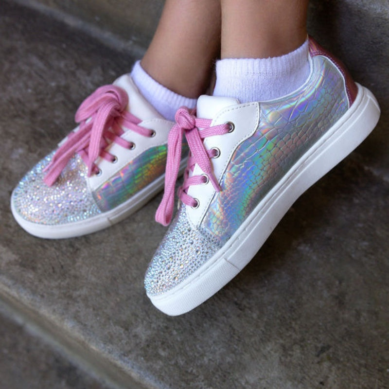 Miss Harper Sneaker in Iridescent - Kids - Yosi Samra  - Kids' Sneakers