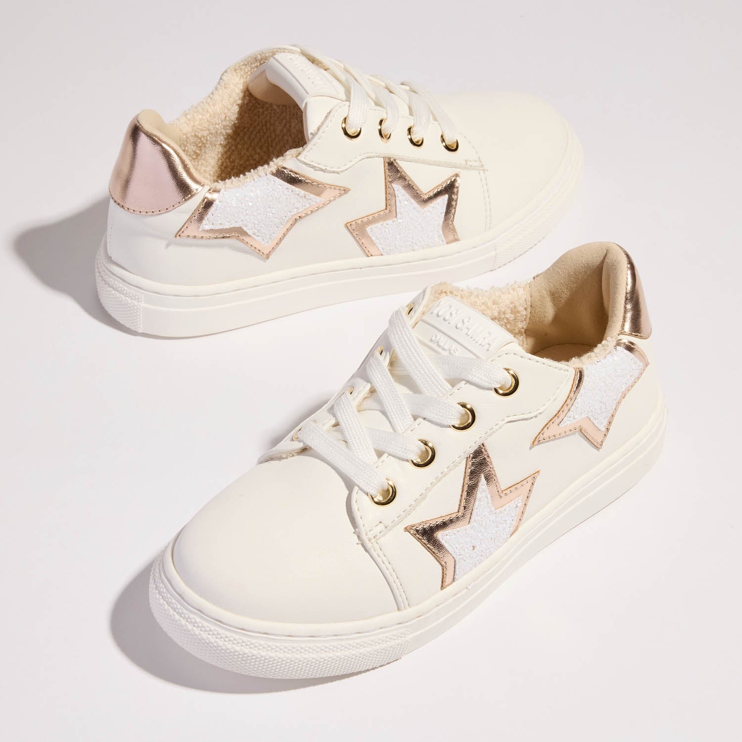 Yosi Miss Harper Sneaker in Rose Gold Glitter - Kids Shoe