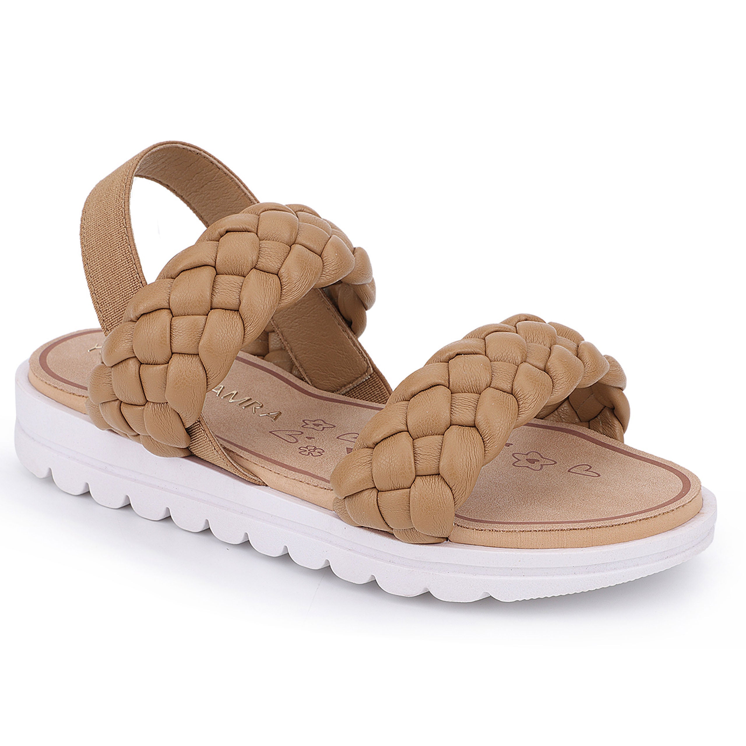 Miss Bradie Slingback Sandal in Tan - Kids - Yosi Samra  - Kids' Sandals