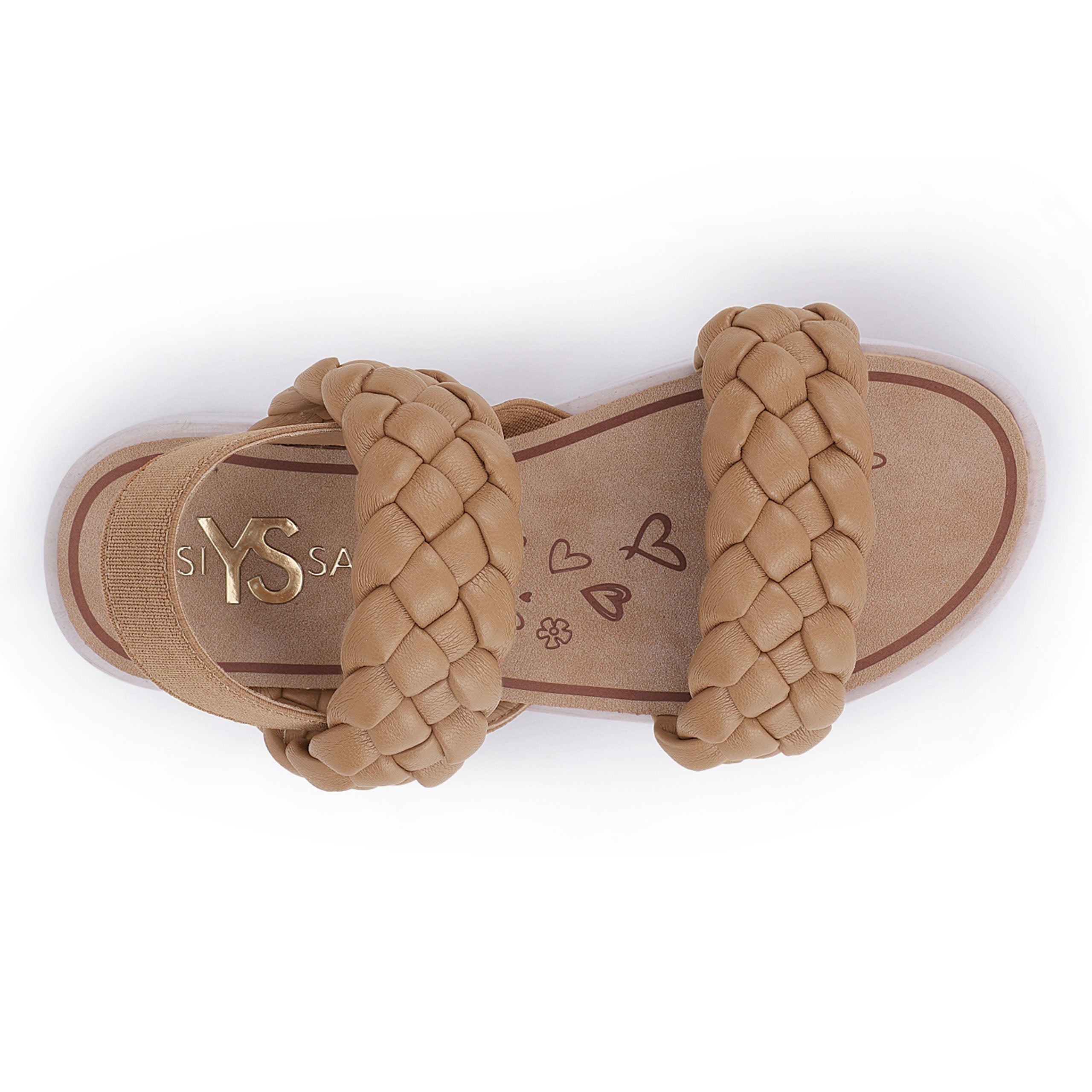 Miss Bradie Slingback Sandal in Tan - Kids - Yosi Samra  - Kids' Sandals