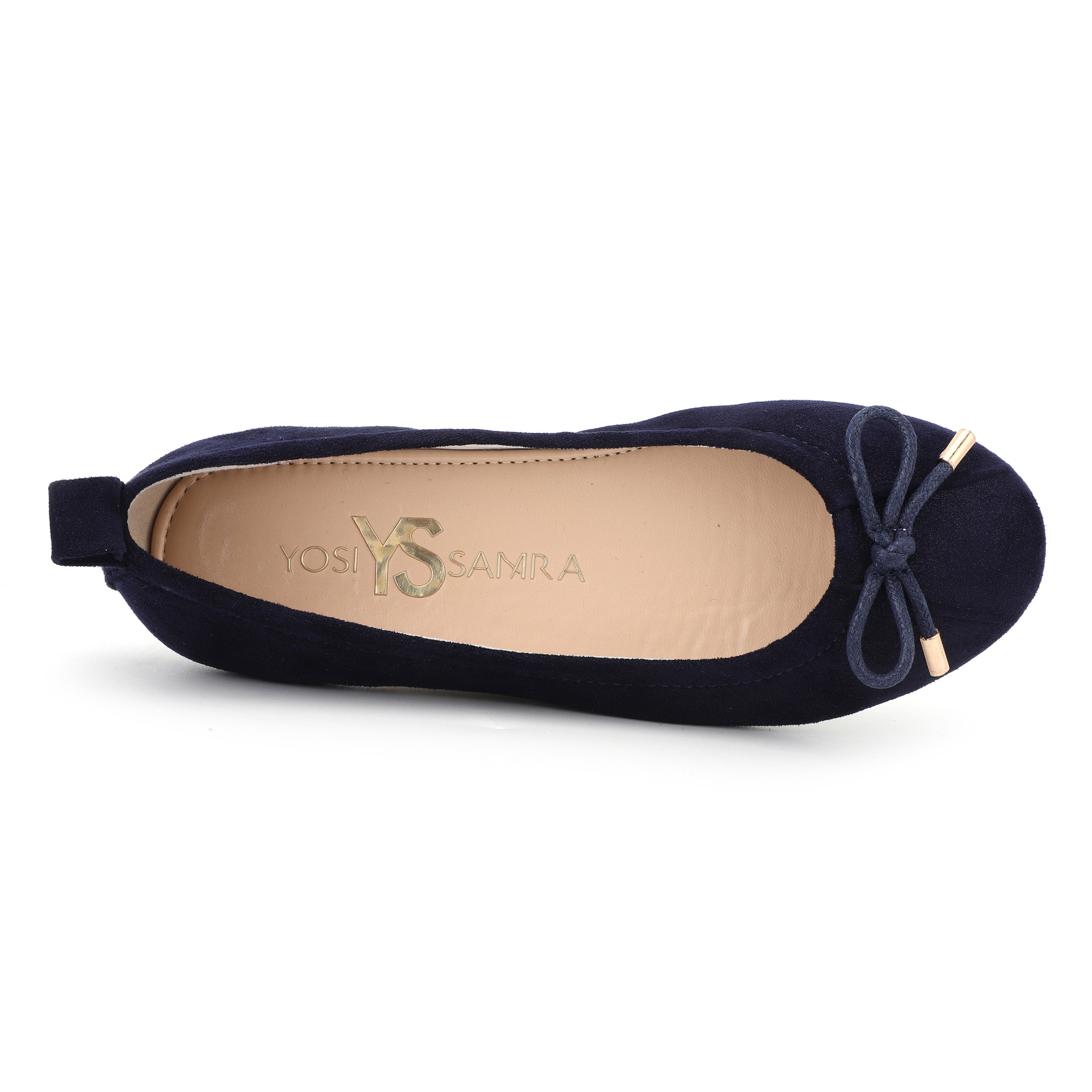 Miss Sheila Ballet Flat in Midnight Blue - Kids - Yosi Samra  - Kids' Flats