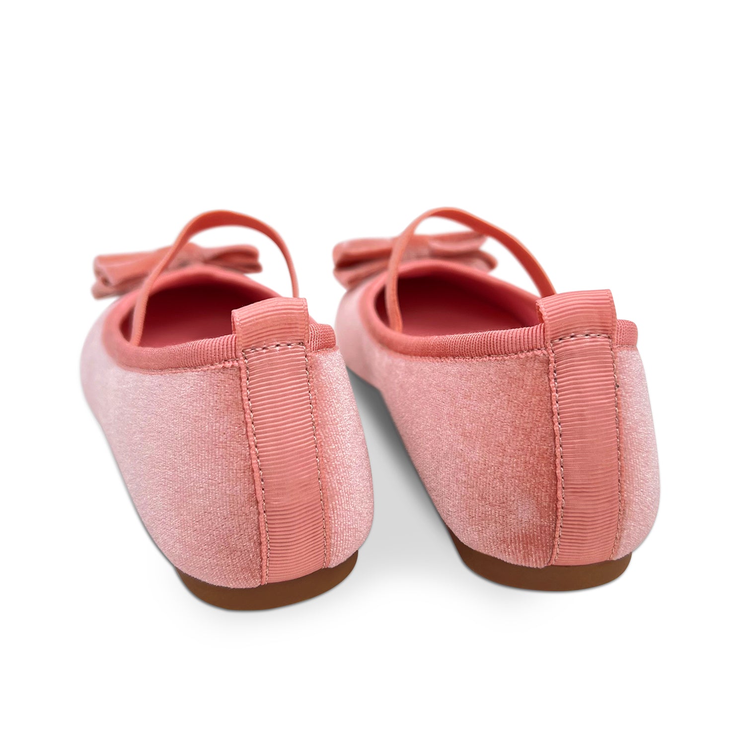 Miss Emory Flat in Pink Velvet - Kids - Yosi Samra  - Kids' Flats