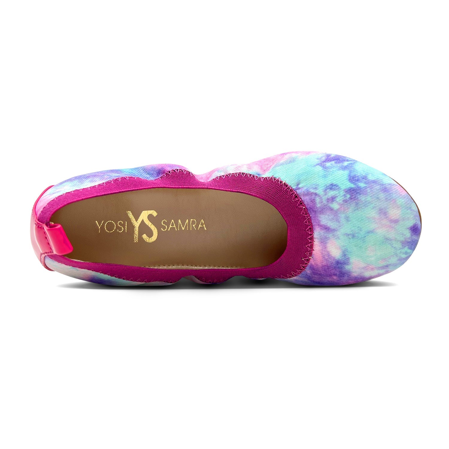 Miss Samara Ballet Flat in Pink Tie Dye - Kids - Yosi Samra  - Kids' Flats