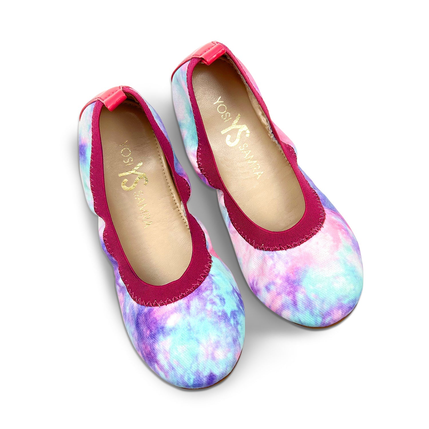 Miss Samara Ballet Flat in Pink Tie Dye - Kids - Yosi Samra  - Kids' Flats
