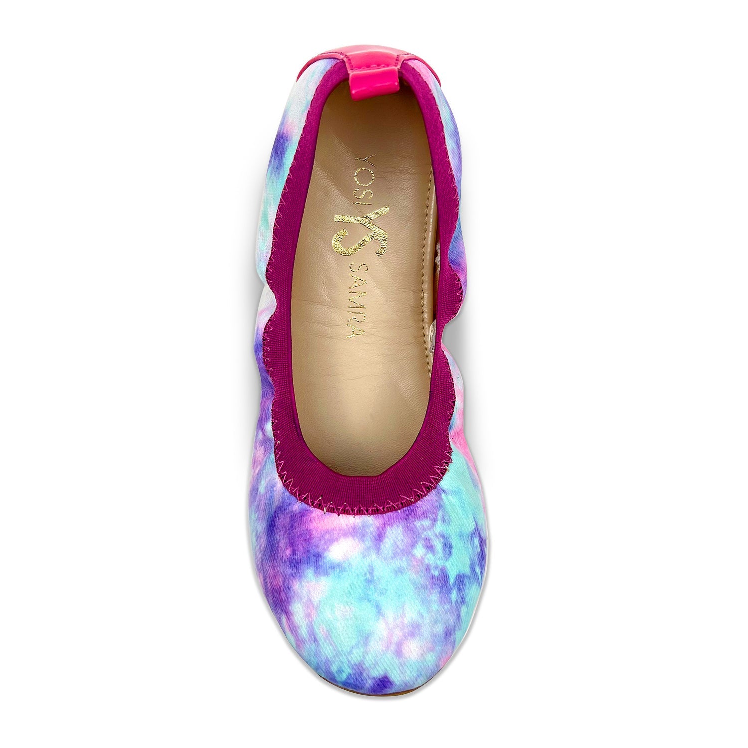 Miss Samara Ballet Flat in Pink Tie Dye - Kids - Yosi Samra  - Kids' Flats