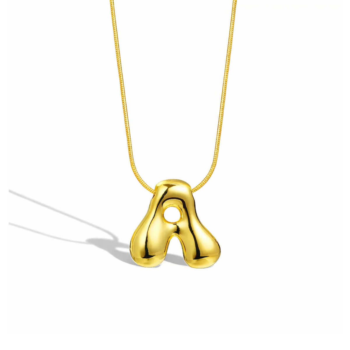 Alphabet Necklace V2 (Pendant + Chain)