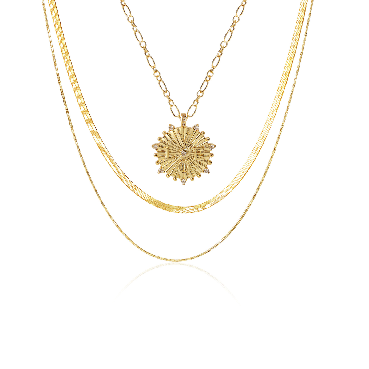 The Claire x Sunburst Necklace Set