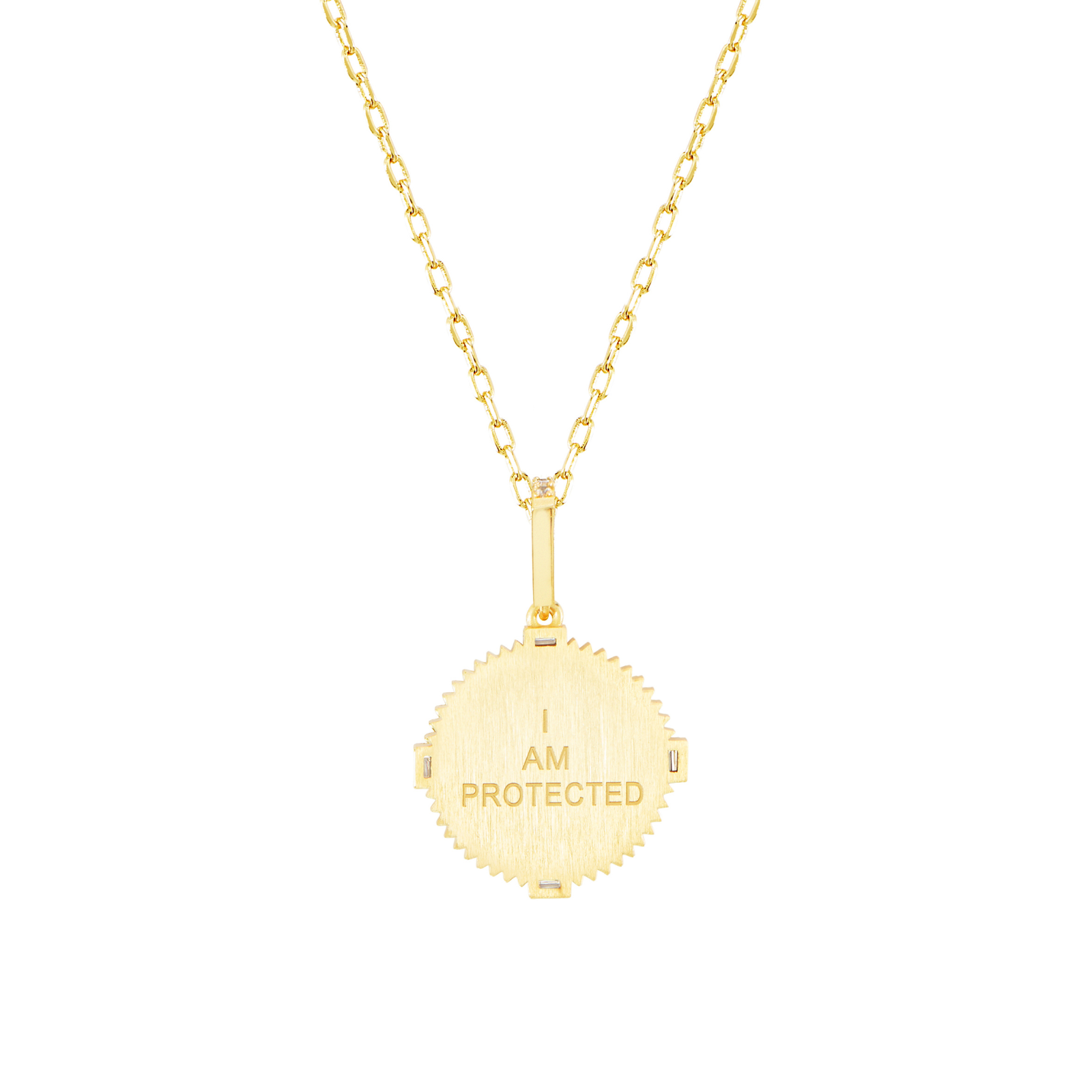 I Am Protected Necklace (black onyx)