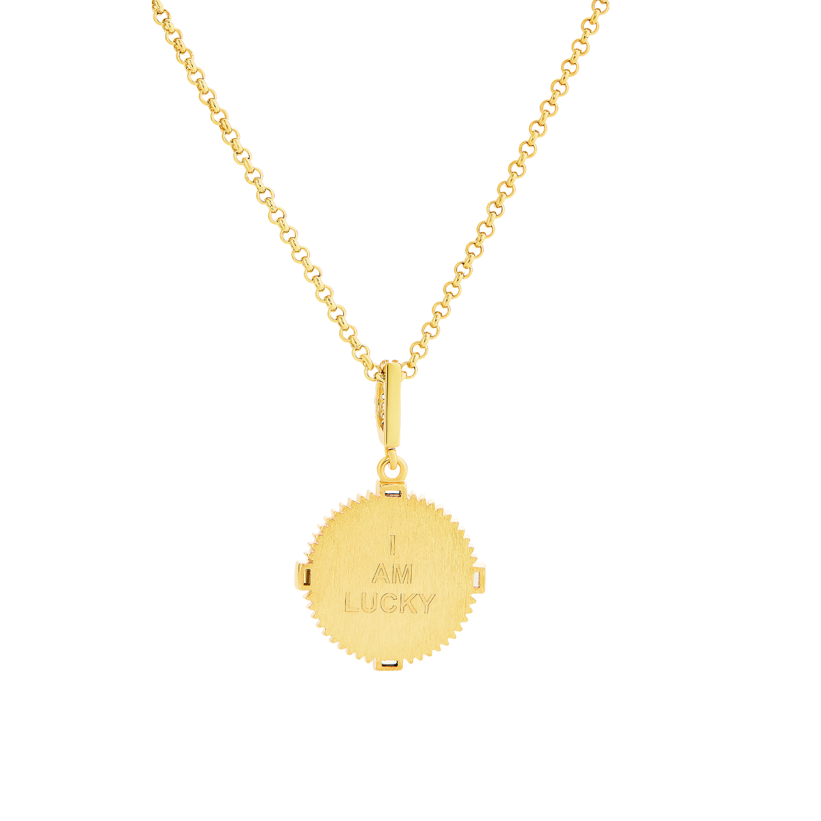 I Am Lucky Necklace (Amazonite)