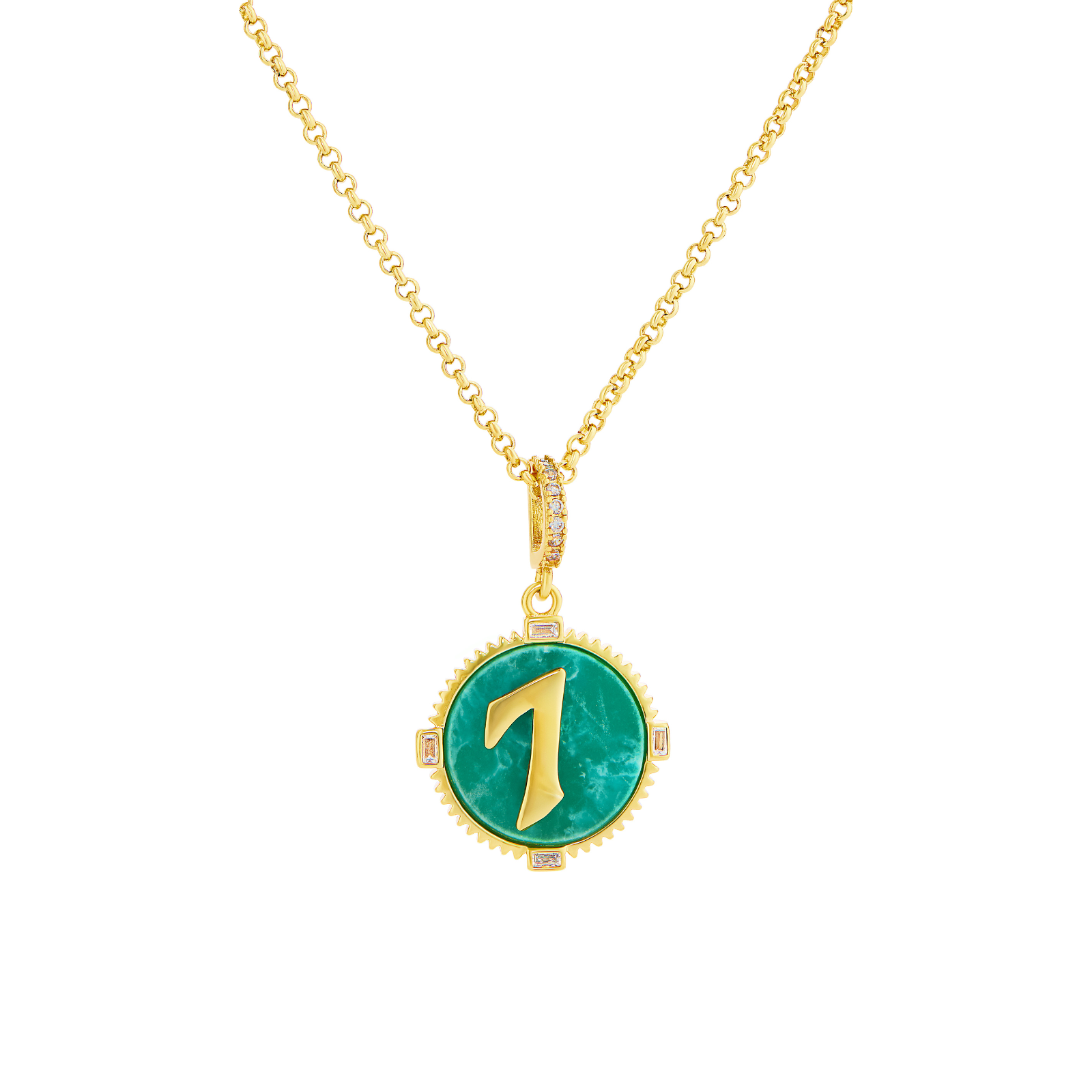 I Am Lucky Necklace (Amazonite)