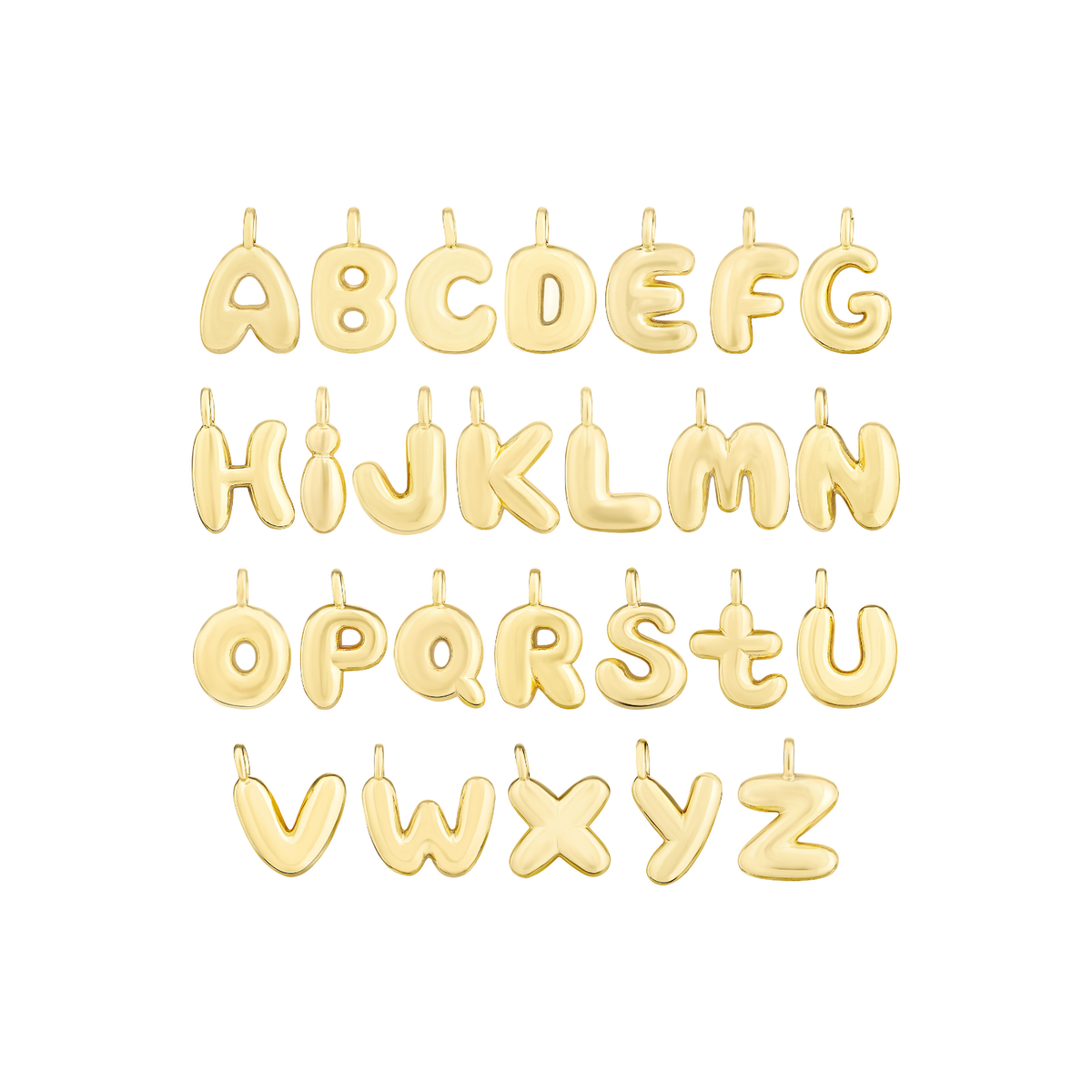 Alphabet Necklace V1 (Pendant + Chain)
