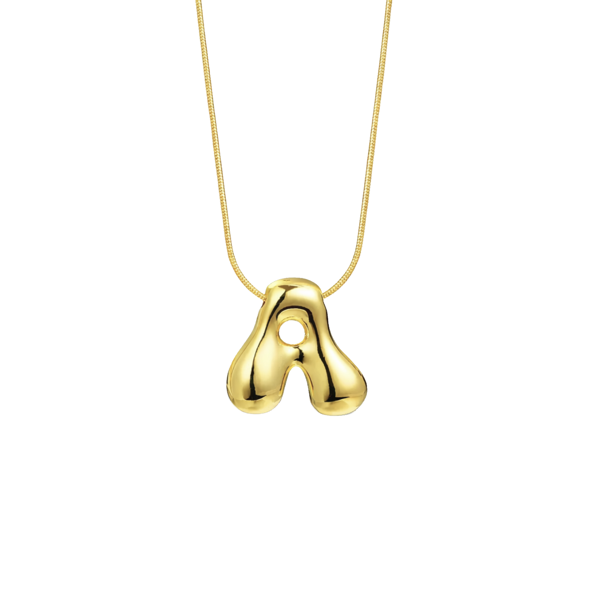 Alphabet Necklace V2 (Pendant + Chain)