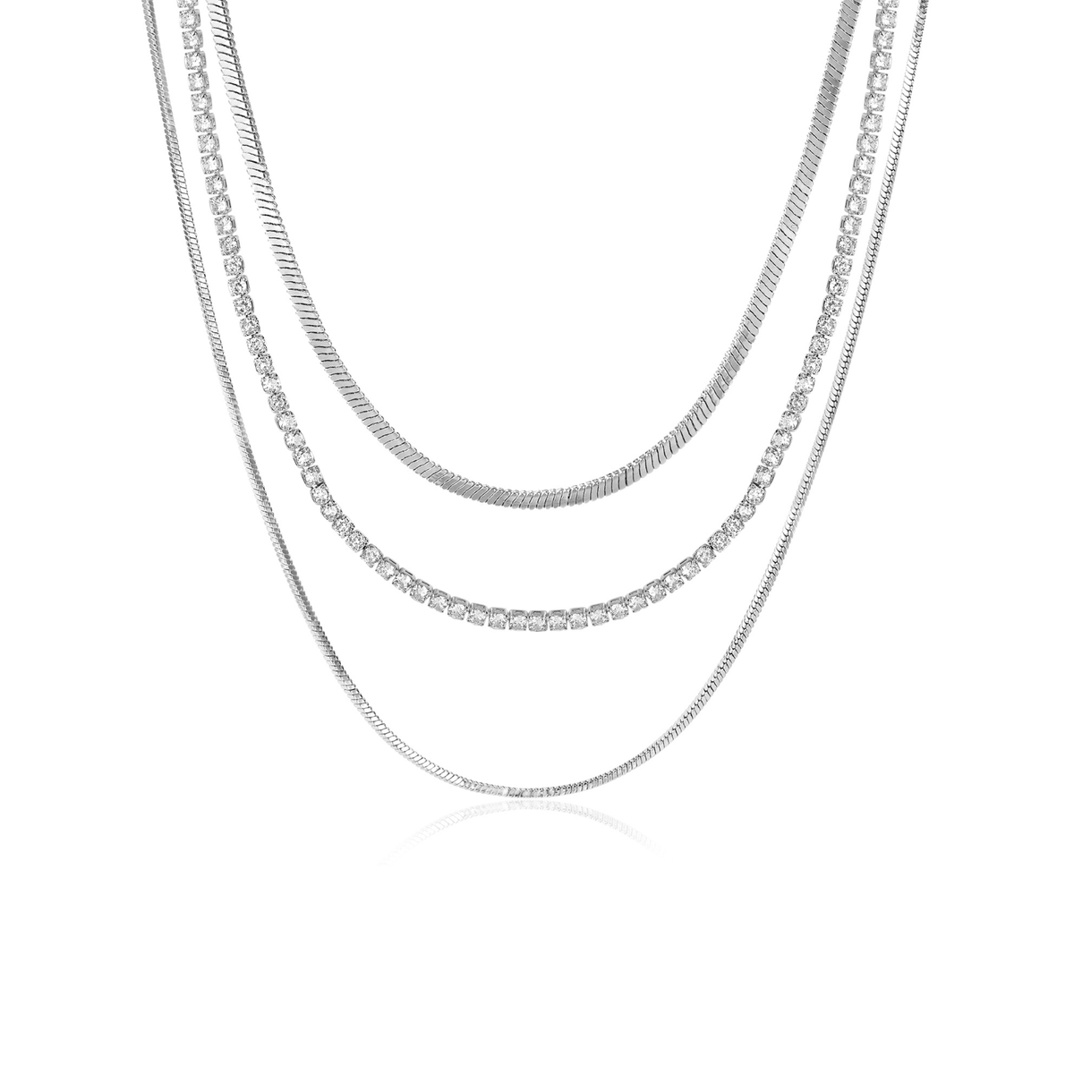 Triple Orbit Necklace