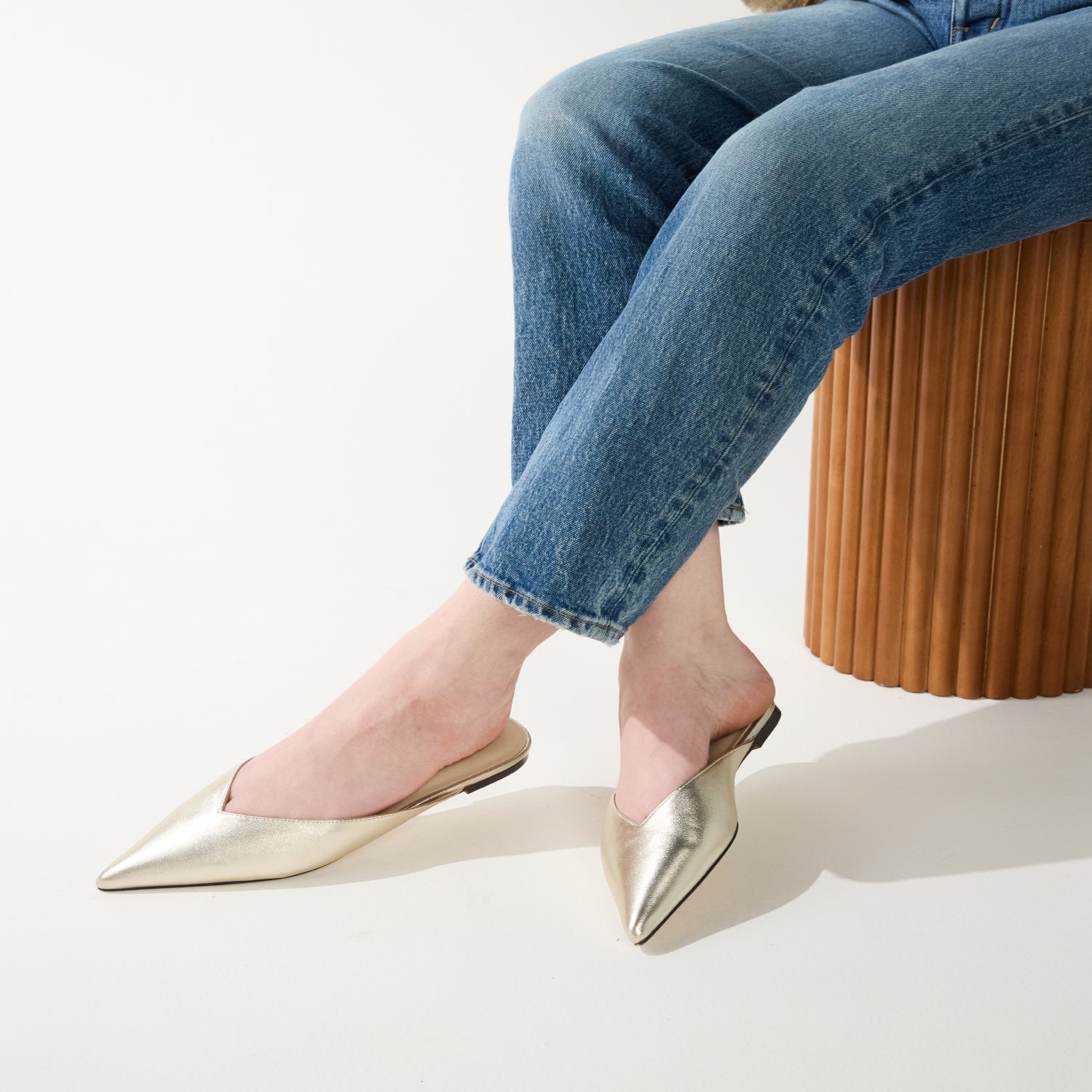 NERA IN GOLD METALLIC LEATHER - Yosi Samra  -