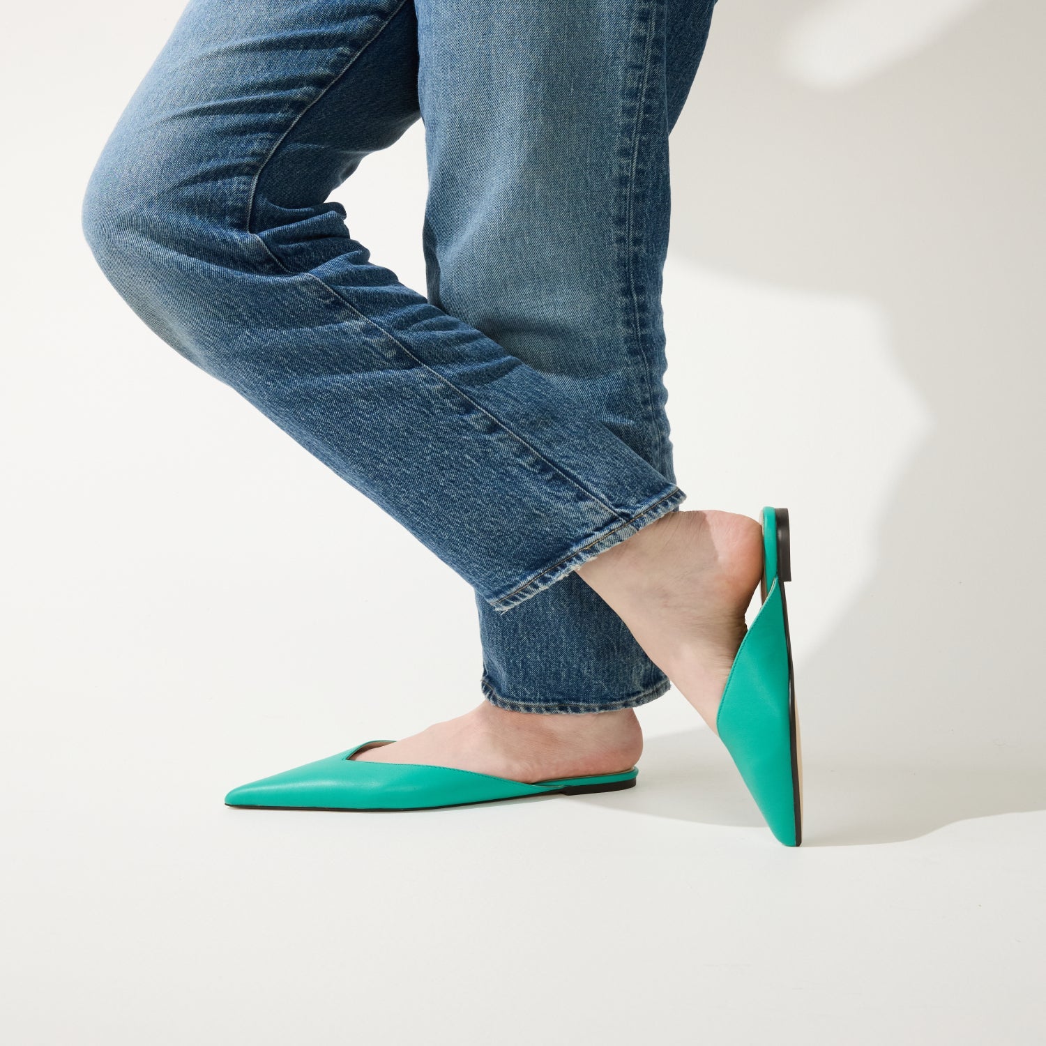 NERA IN TEAL LEATHER - Yosi Samra  -