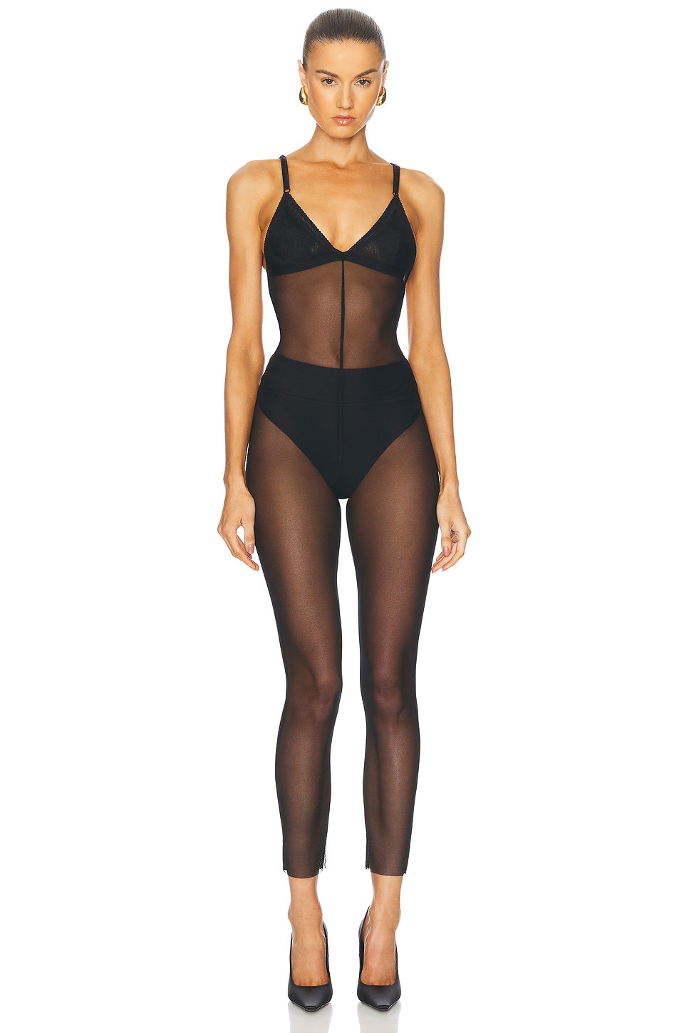 Norma Kamali | Low Back Fara Slip Catsuit