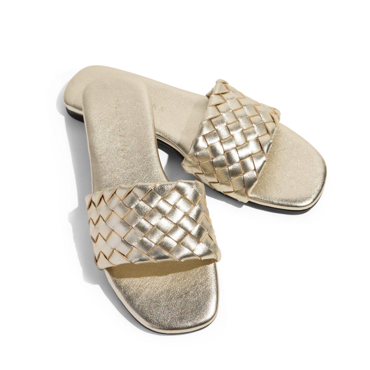 Nathalie Gold Metallic Sandal - Yosi Samra  - Women's Sandals