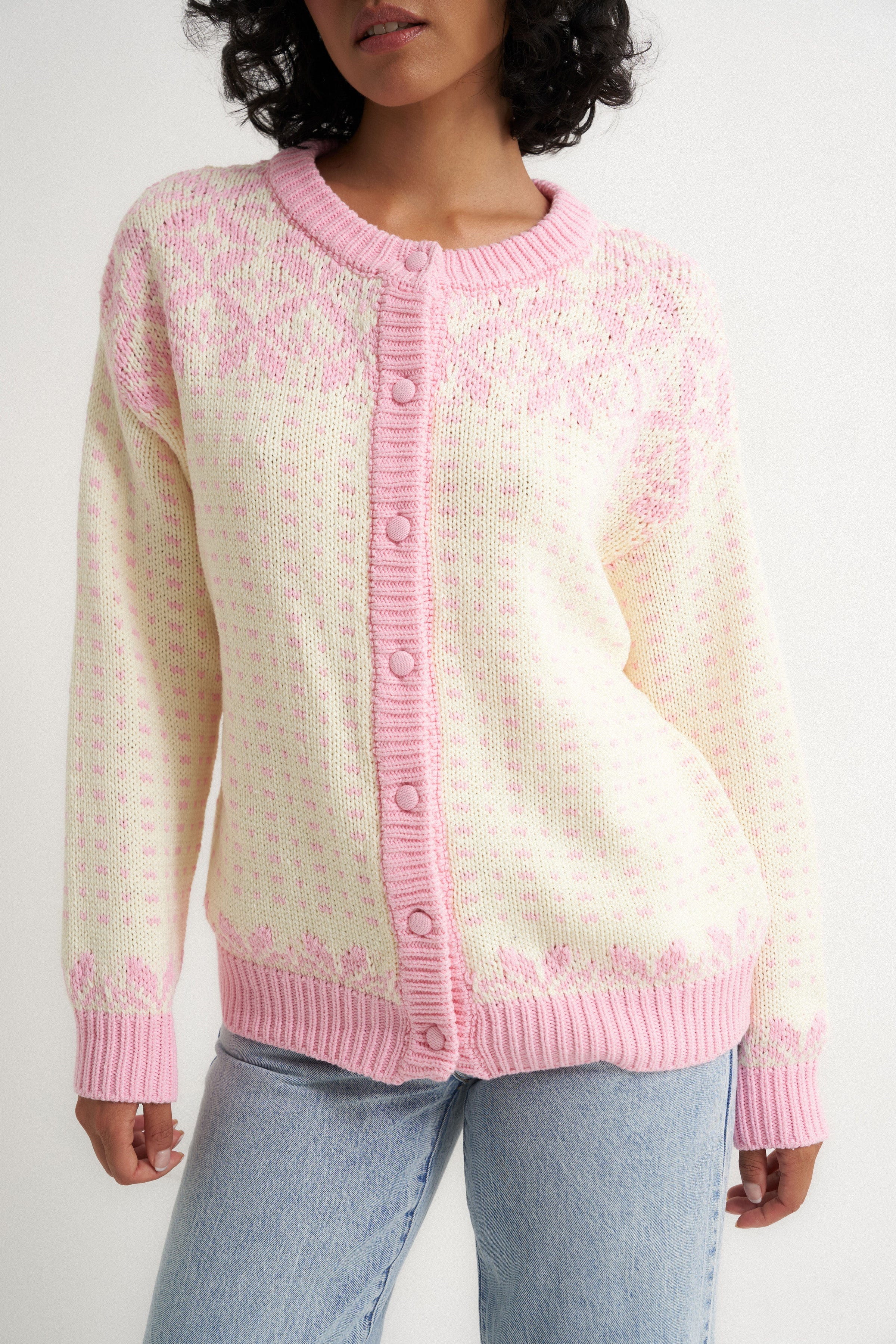 Oversized Maeve Cardigan - Pink