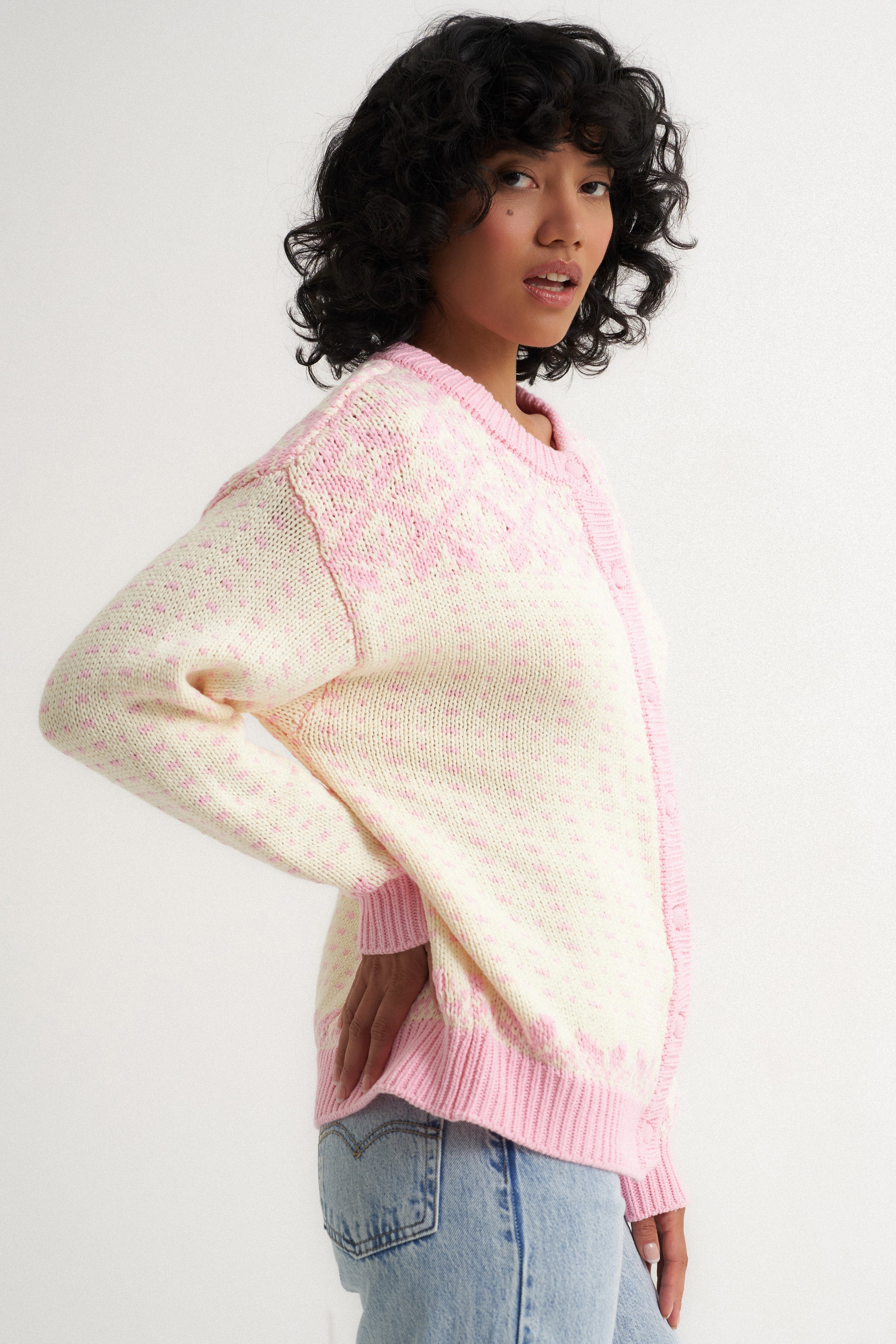 Oversized Maeve Cardigan - Pink