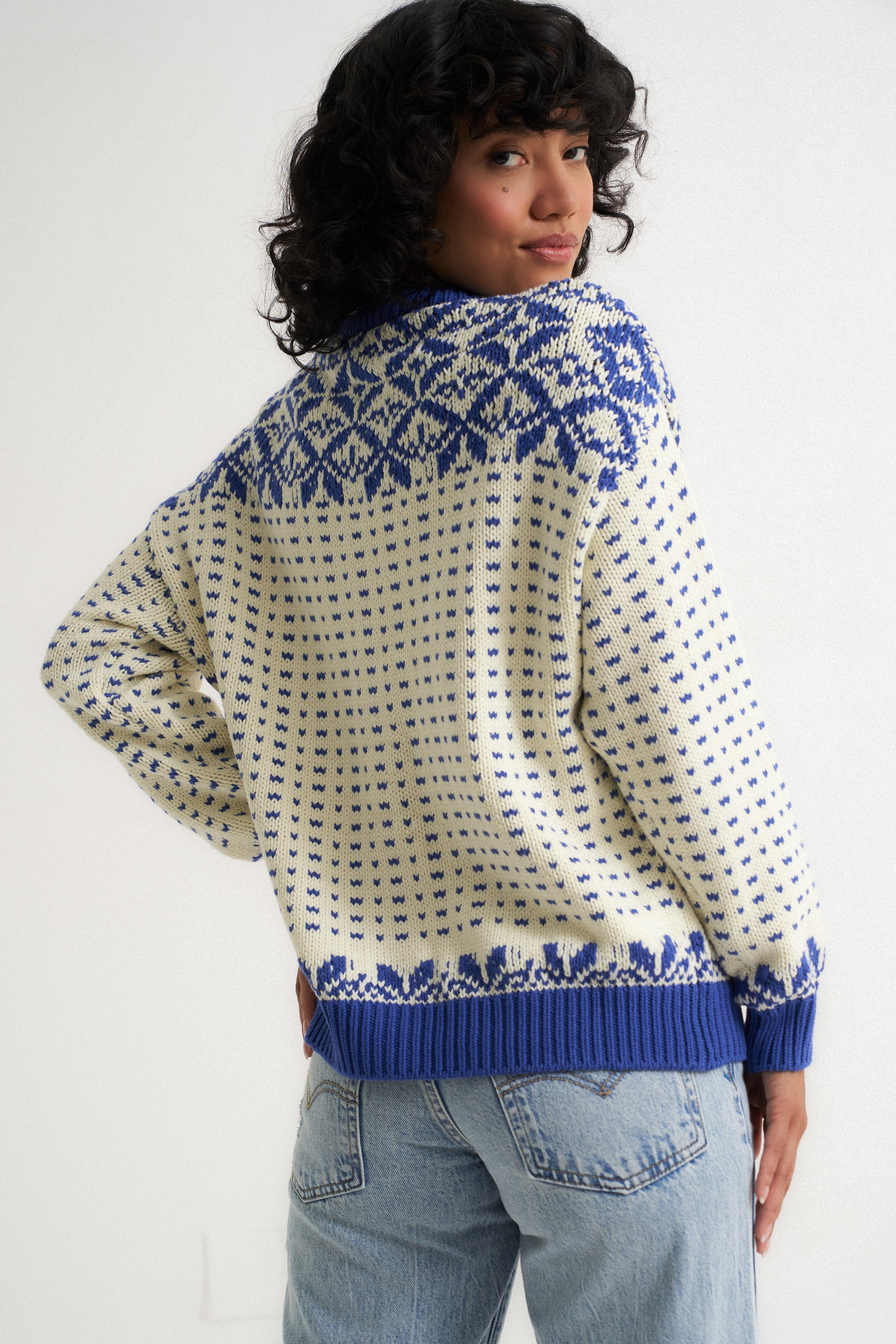 Oversized Maeve Cardigan - Blue