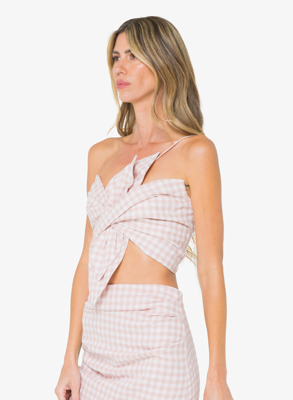 Orchid-M Top (Pink Check)