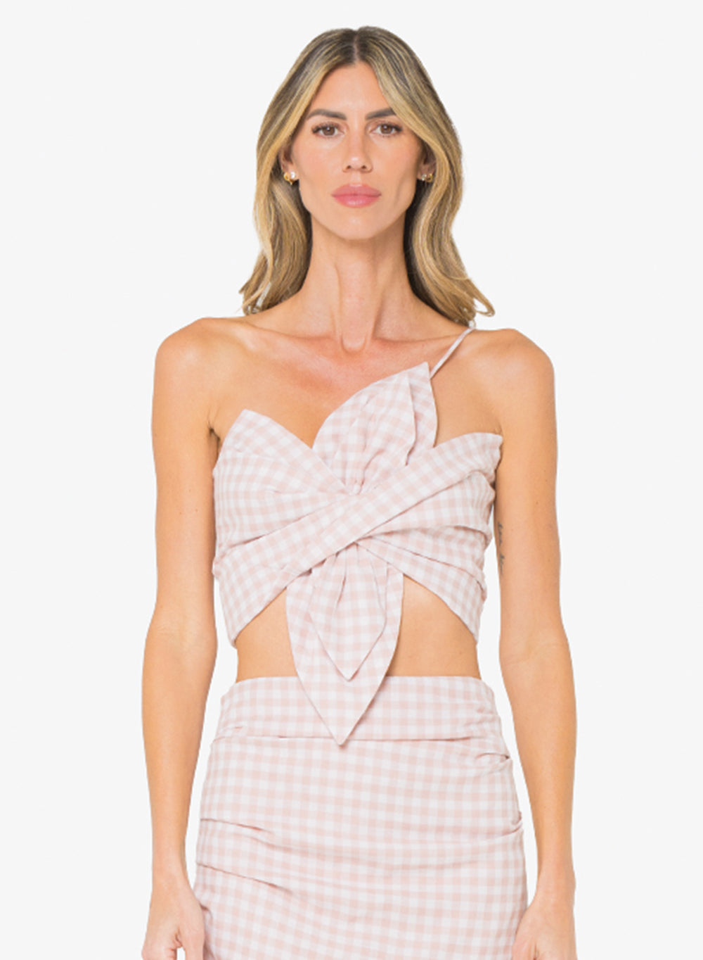 Orchid-M Top (Pink Check)