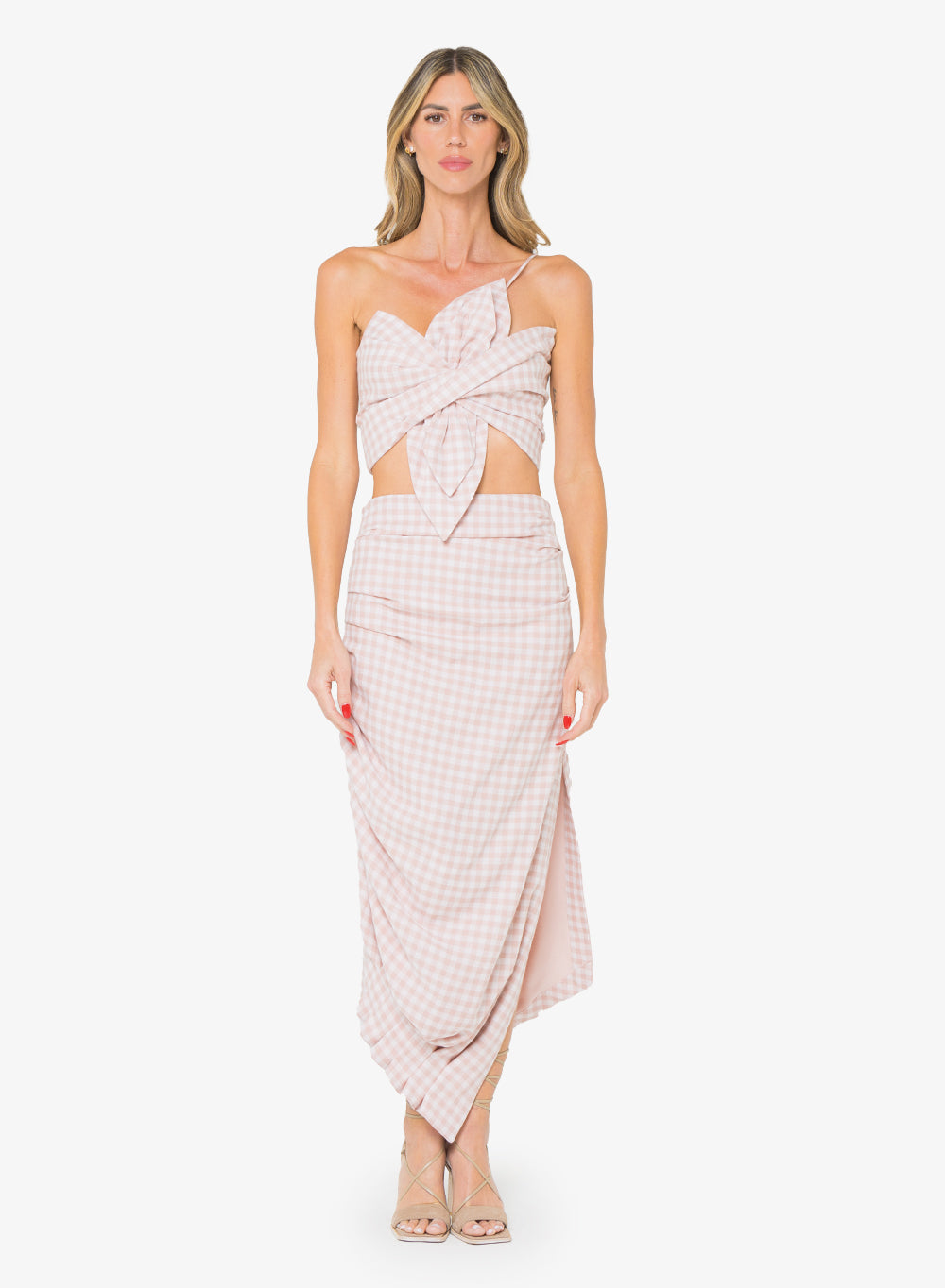 Orchid-M Top (Pink Check)