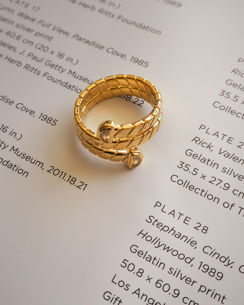 Snake Chain Wrap Ring- Gold