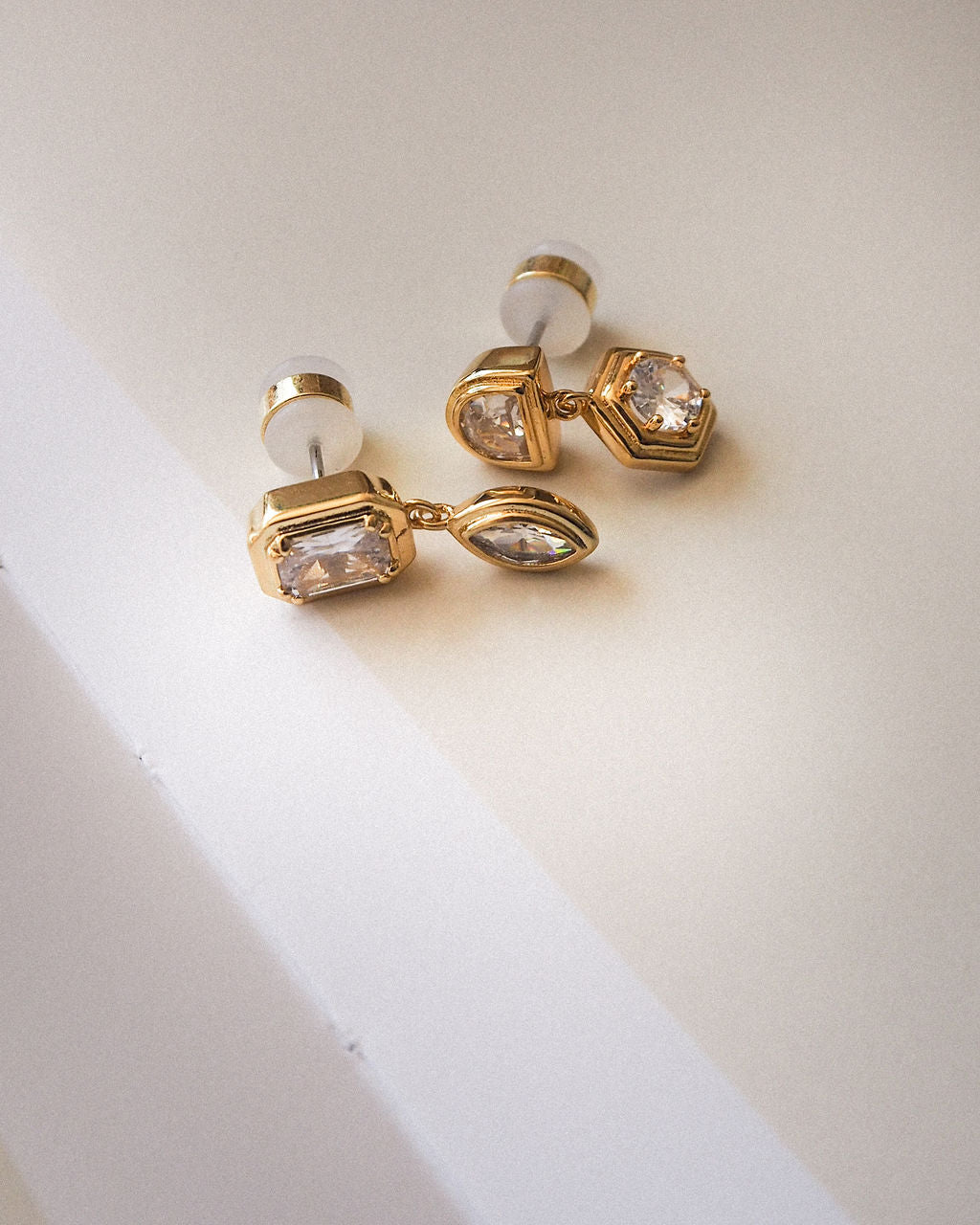 Stellar Bezel Studs Set- Gold