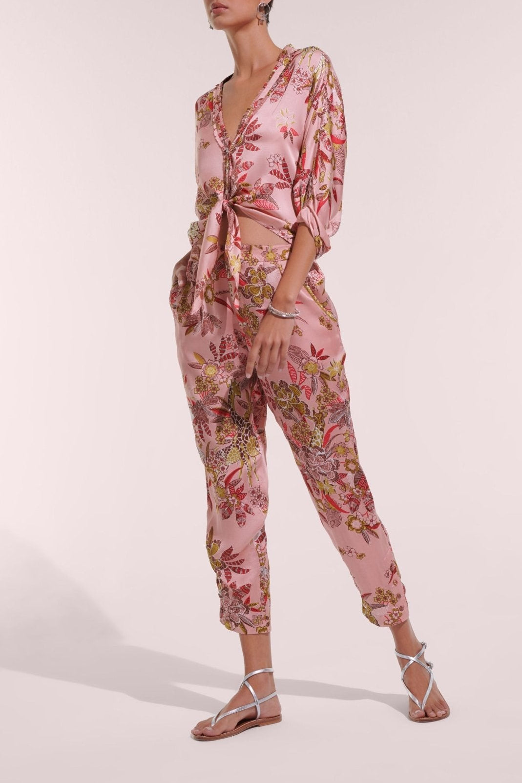 Pant Bel - Pink Leo Forest - Poupette St Barth