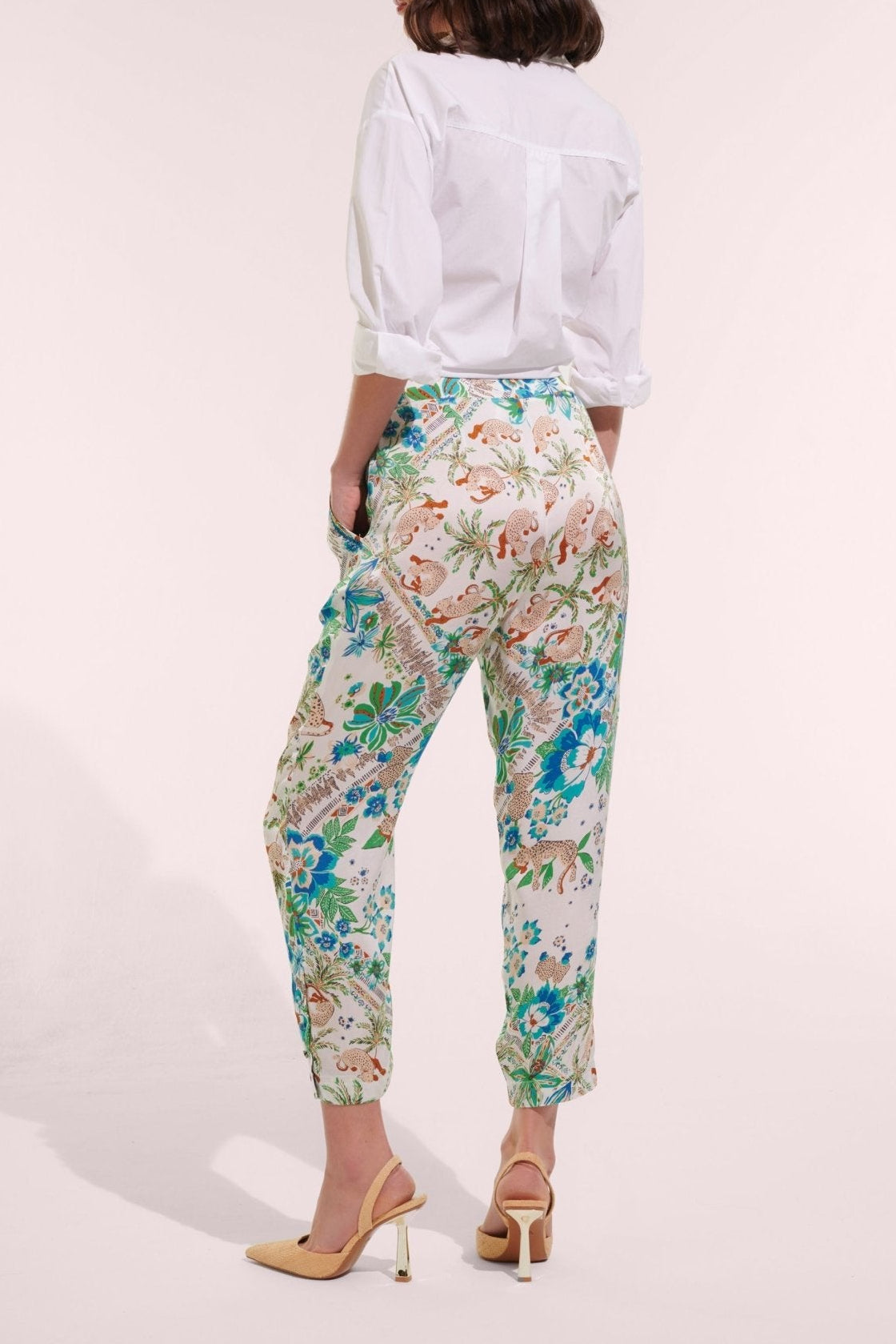 Pant Bel - Blue Leo Foulard - Poupette St Barth