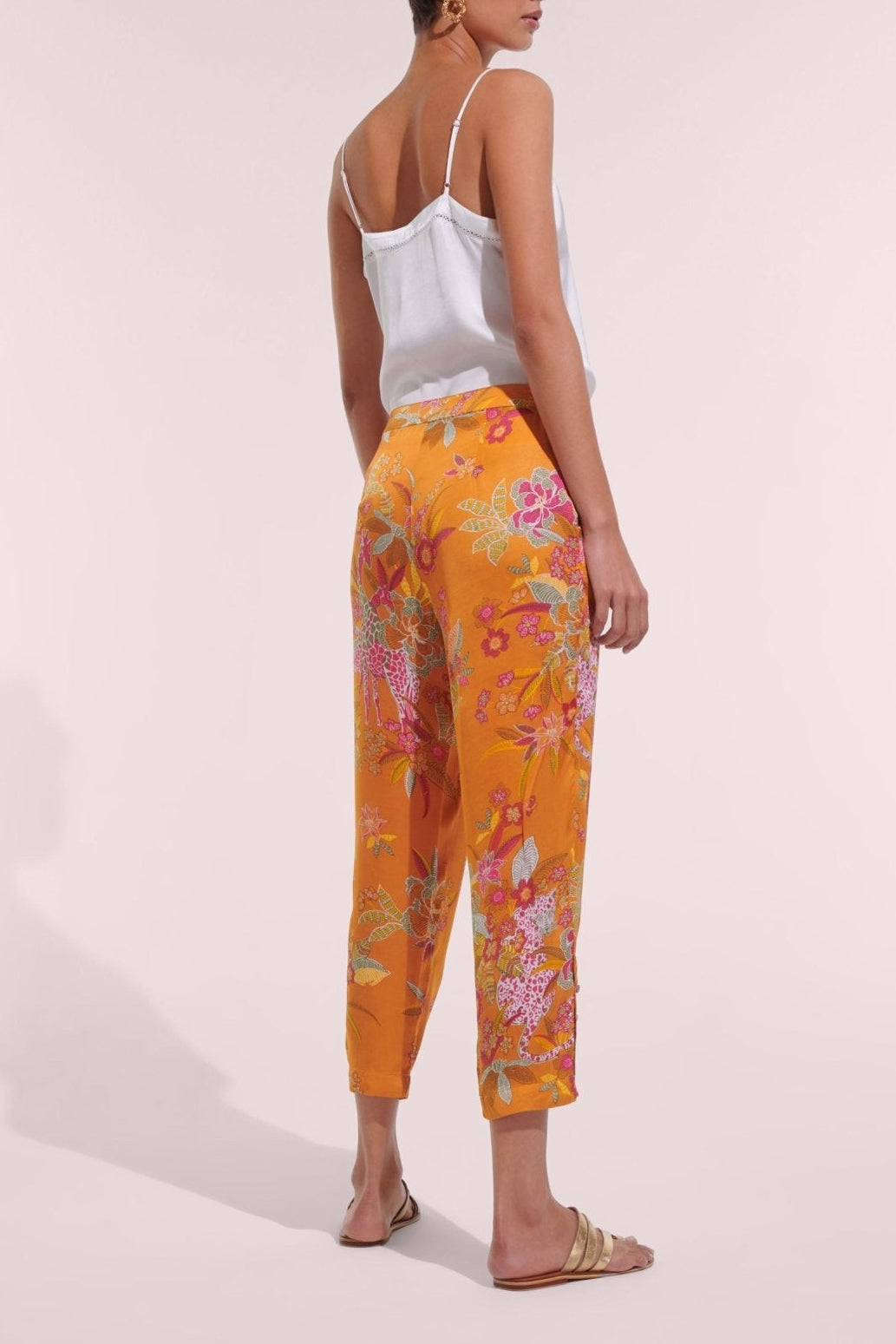 Pant Bel - Orange Leo Forest - Poupette St Barth
