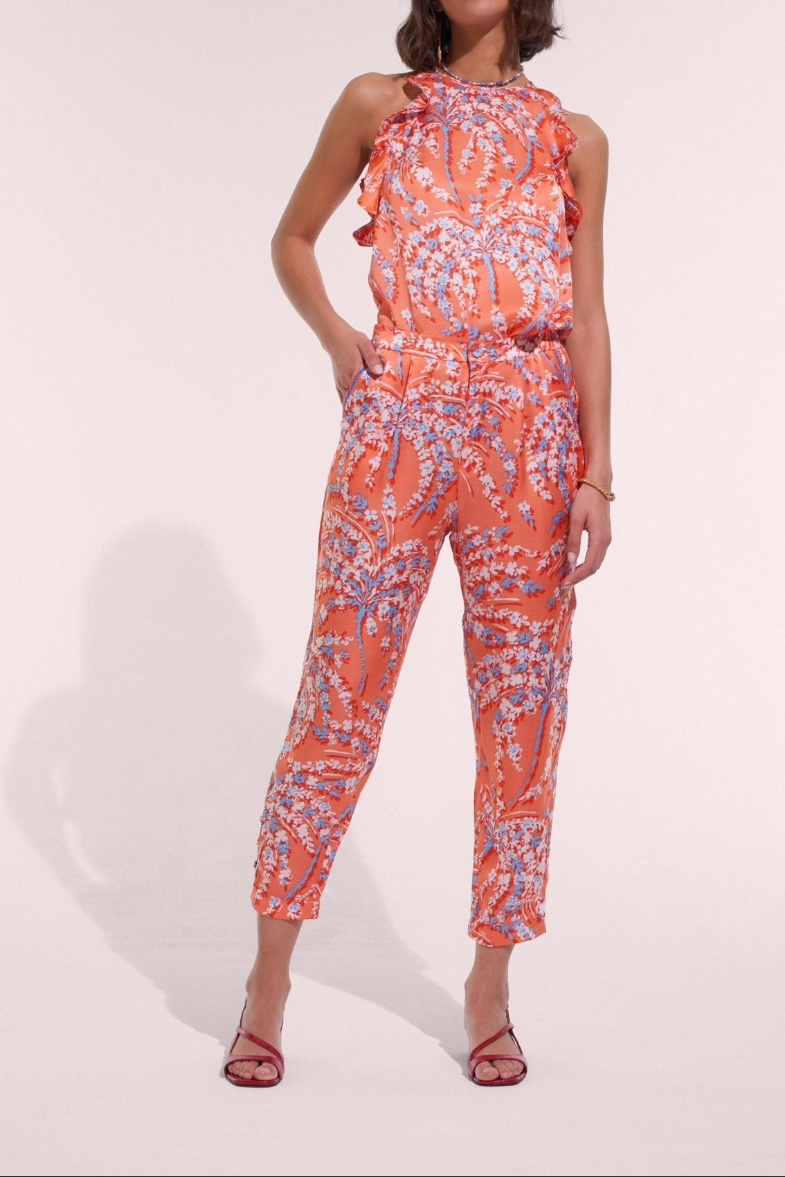 Pant Bel - Orange Palmery - Poupette St Barth